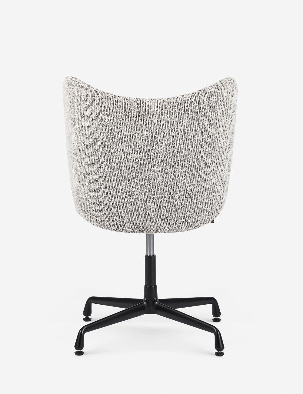 Plato Modern Gray Boucle Fabric Task Chair with Swivel Base