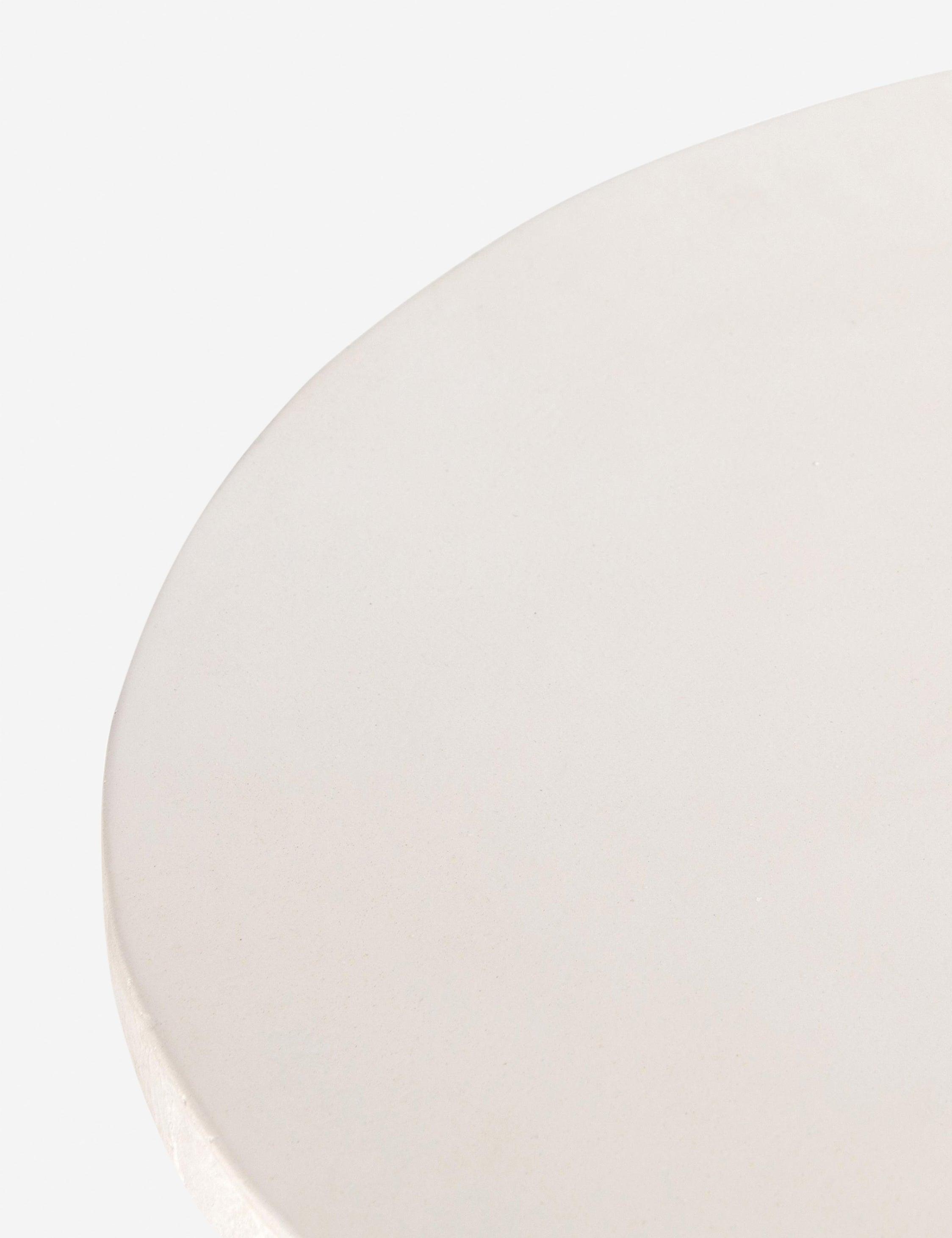 Ramos Low Round Side Table - White