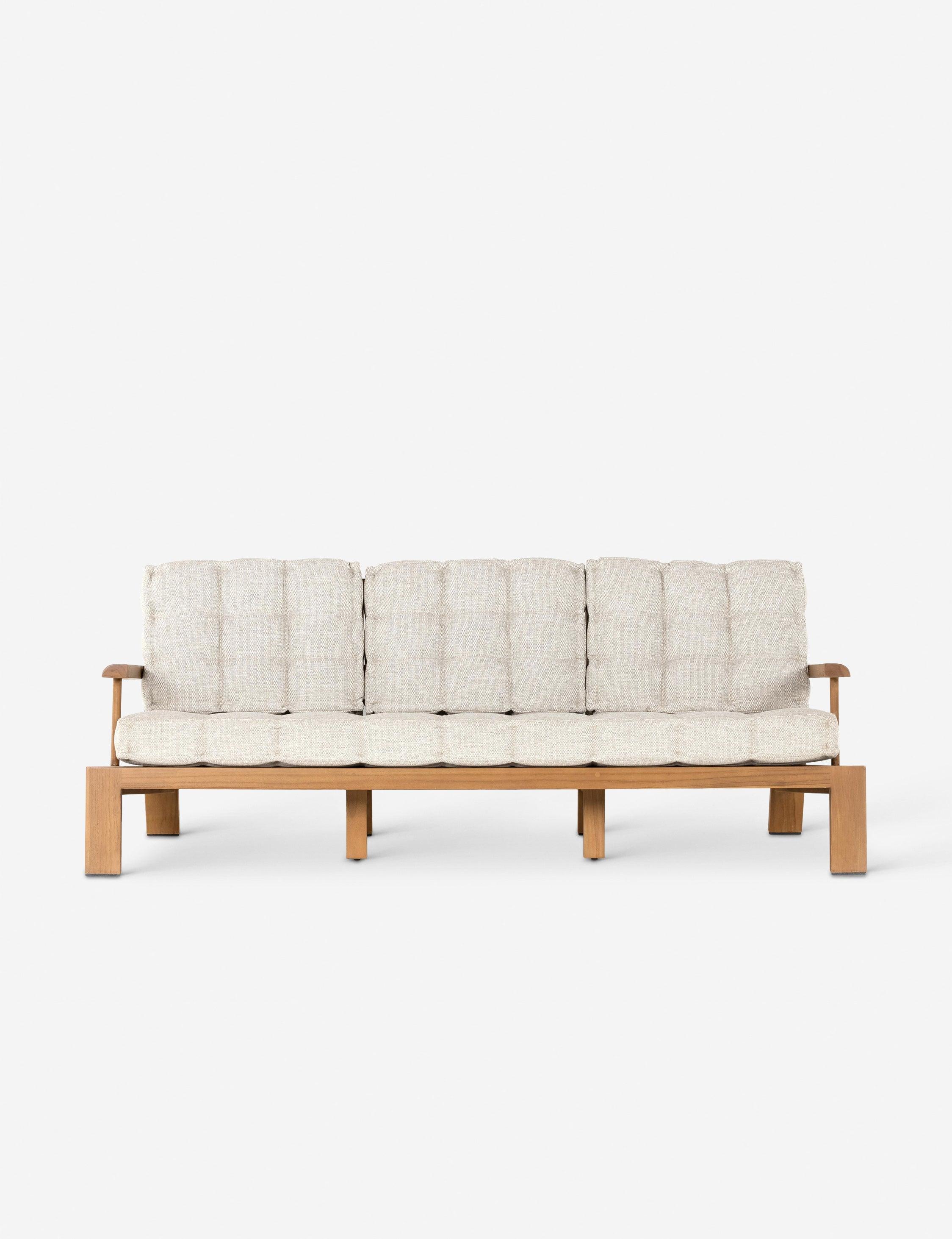 Amabel Indoor / Outdoor Sofa - Natural Teak / 85"W