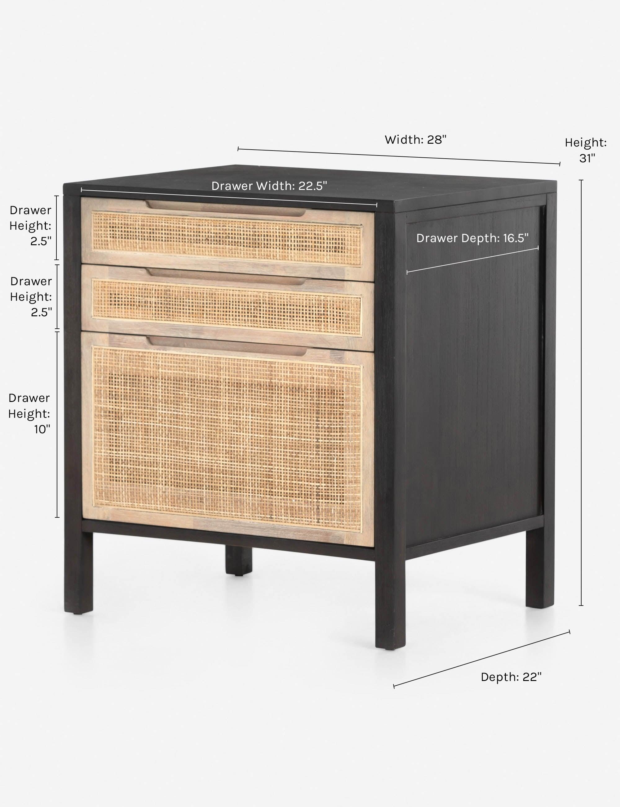 Margot Filing Cabinet - Black