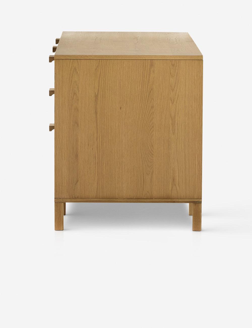 Verna Executive Desk - Honey Oak