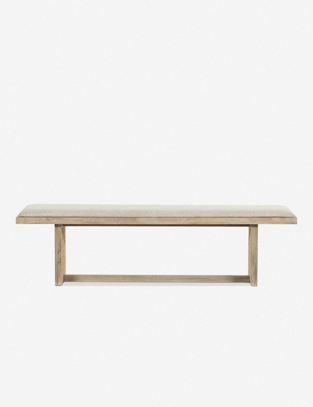 Margot Dining Bench - Whitewash