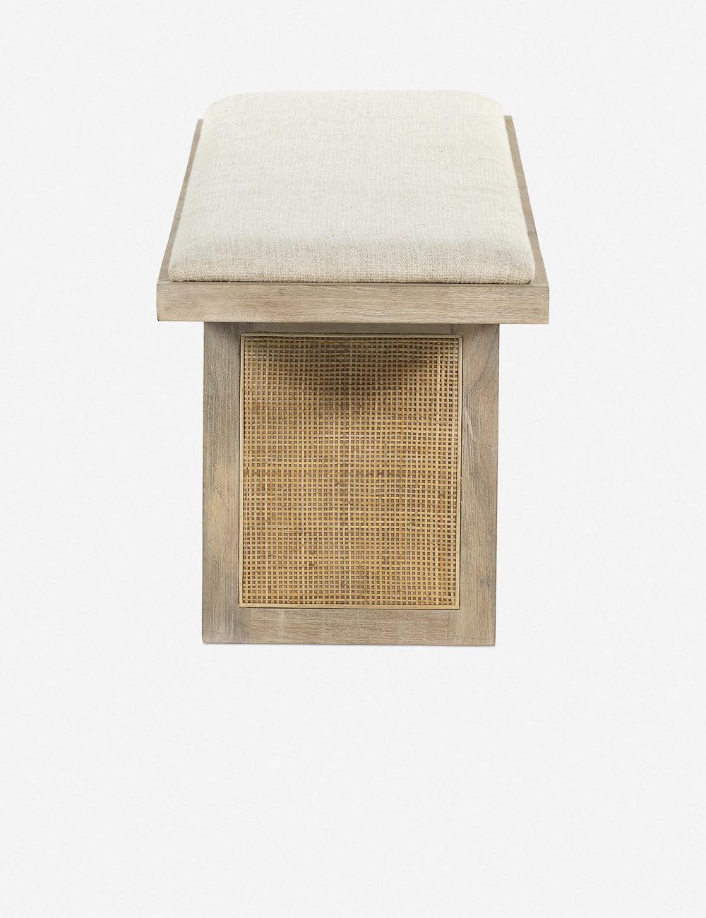 Margot Dining Bench - Whitewash