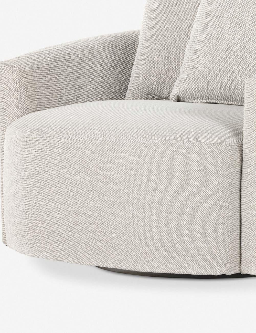 Kaila Swivel Chair - Delta Bisque