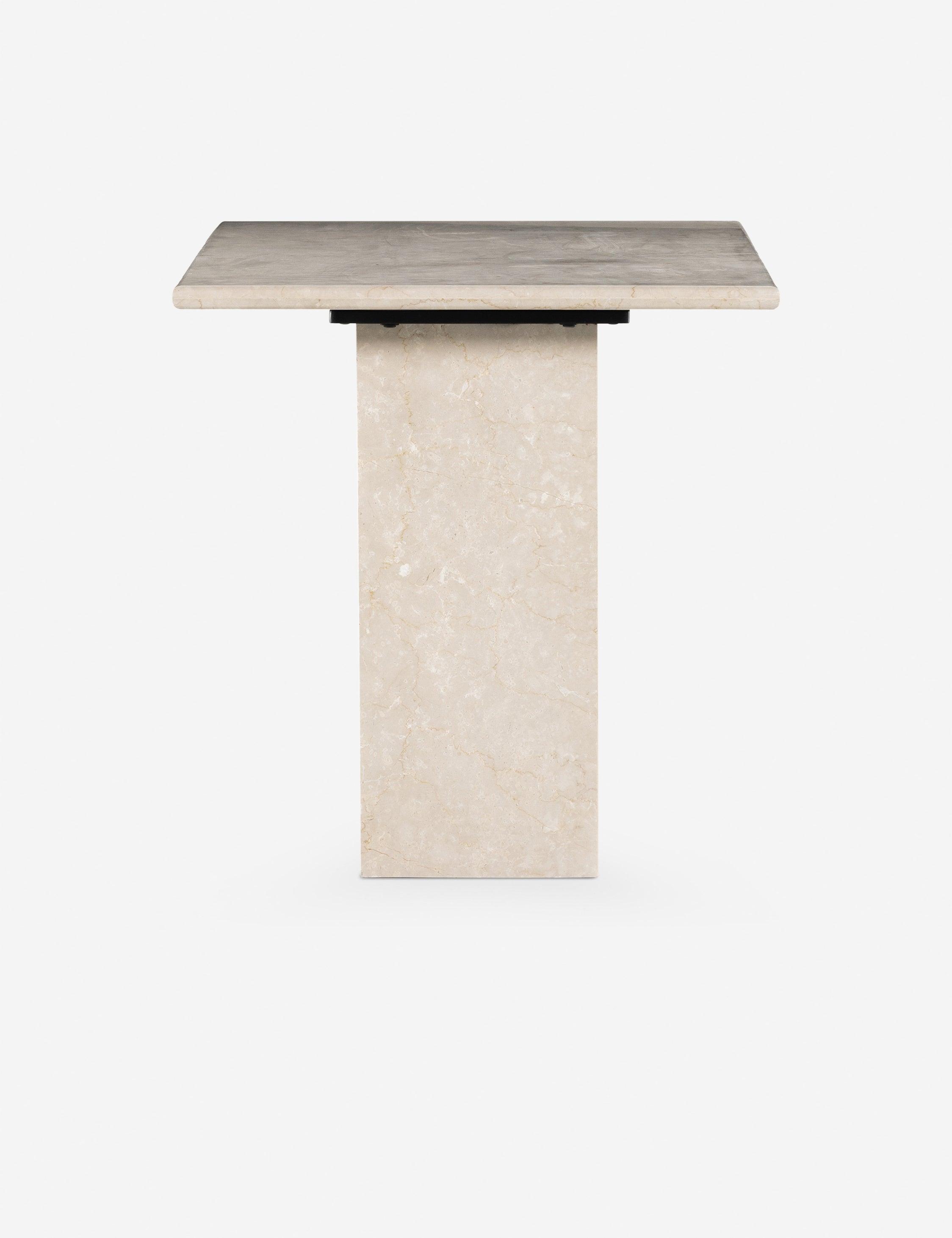 Leonel Desk - Cream Marble
