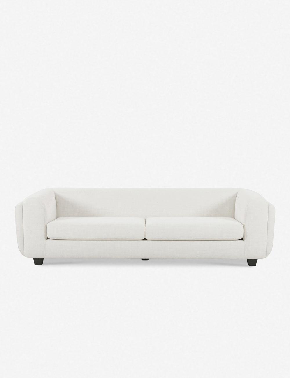 Gibson White 98'' Plush Performance Fabric Sofa