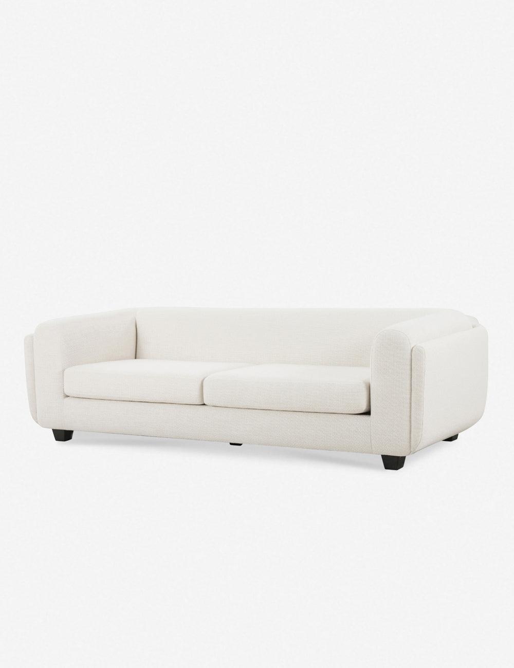 Gibson White 98'' Plush Performance Fabric Sofa