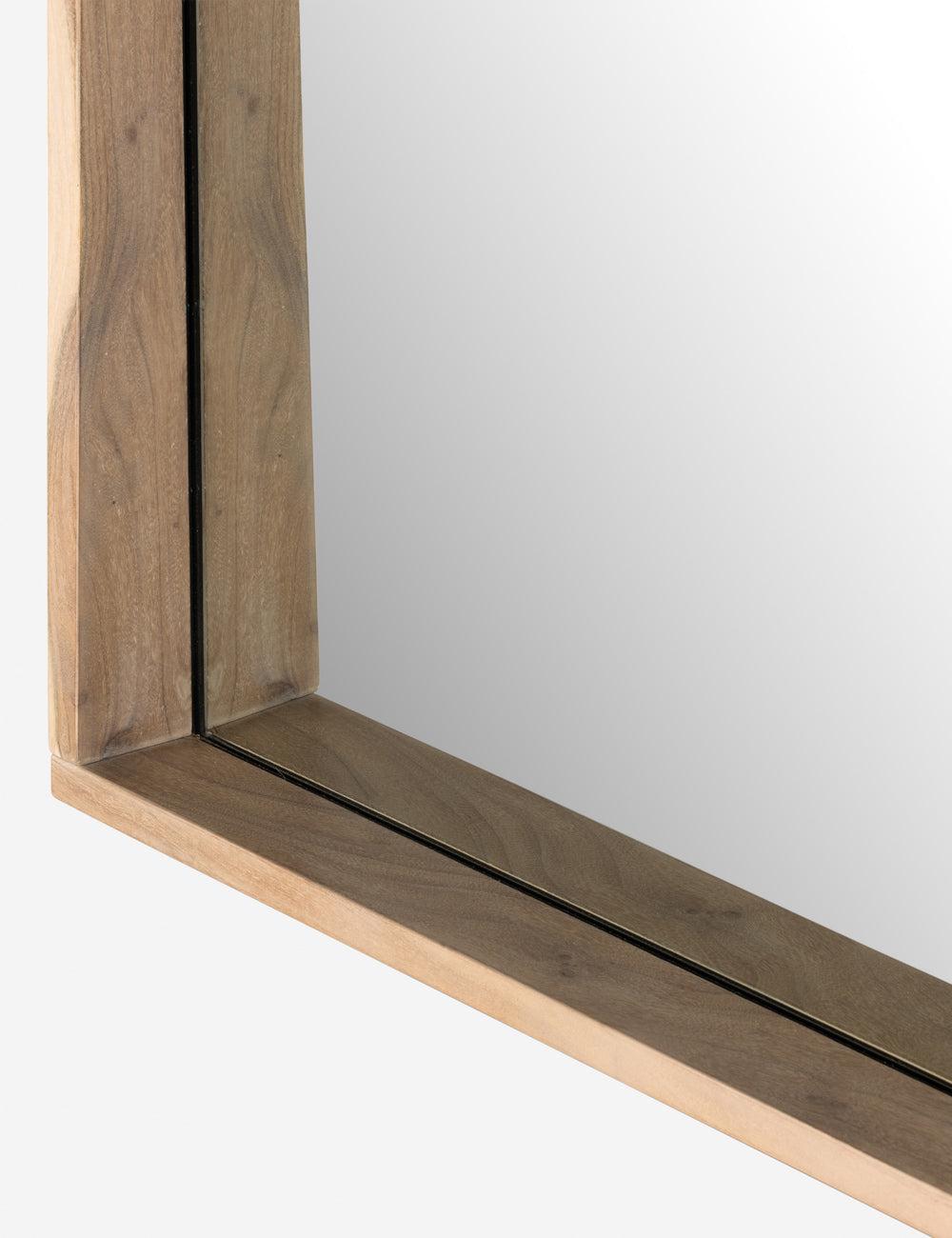 Akia Full Length Mirror - Whitewash Acacia