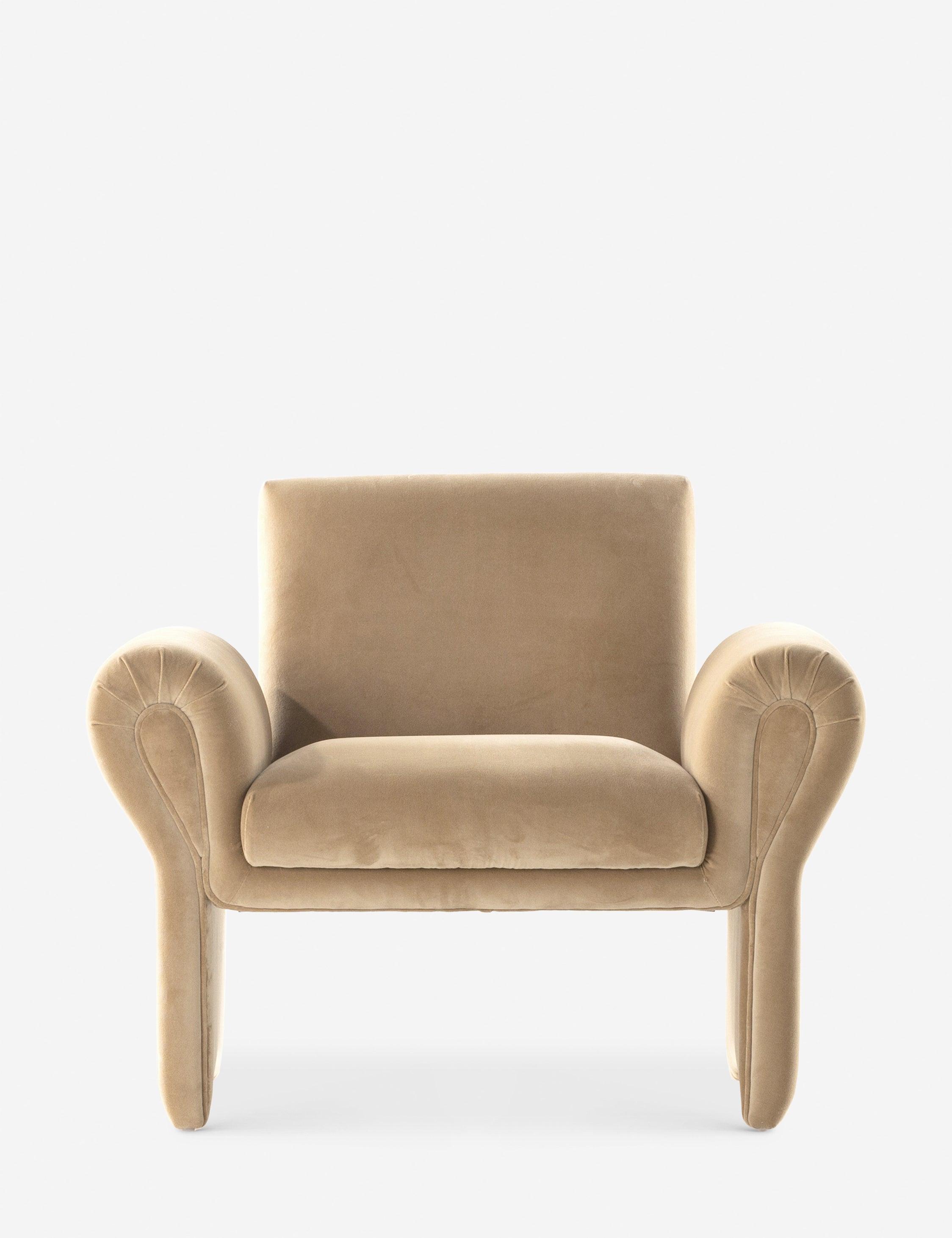 Fenella Accent Chair - Camel Velvet