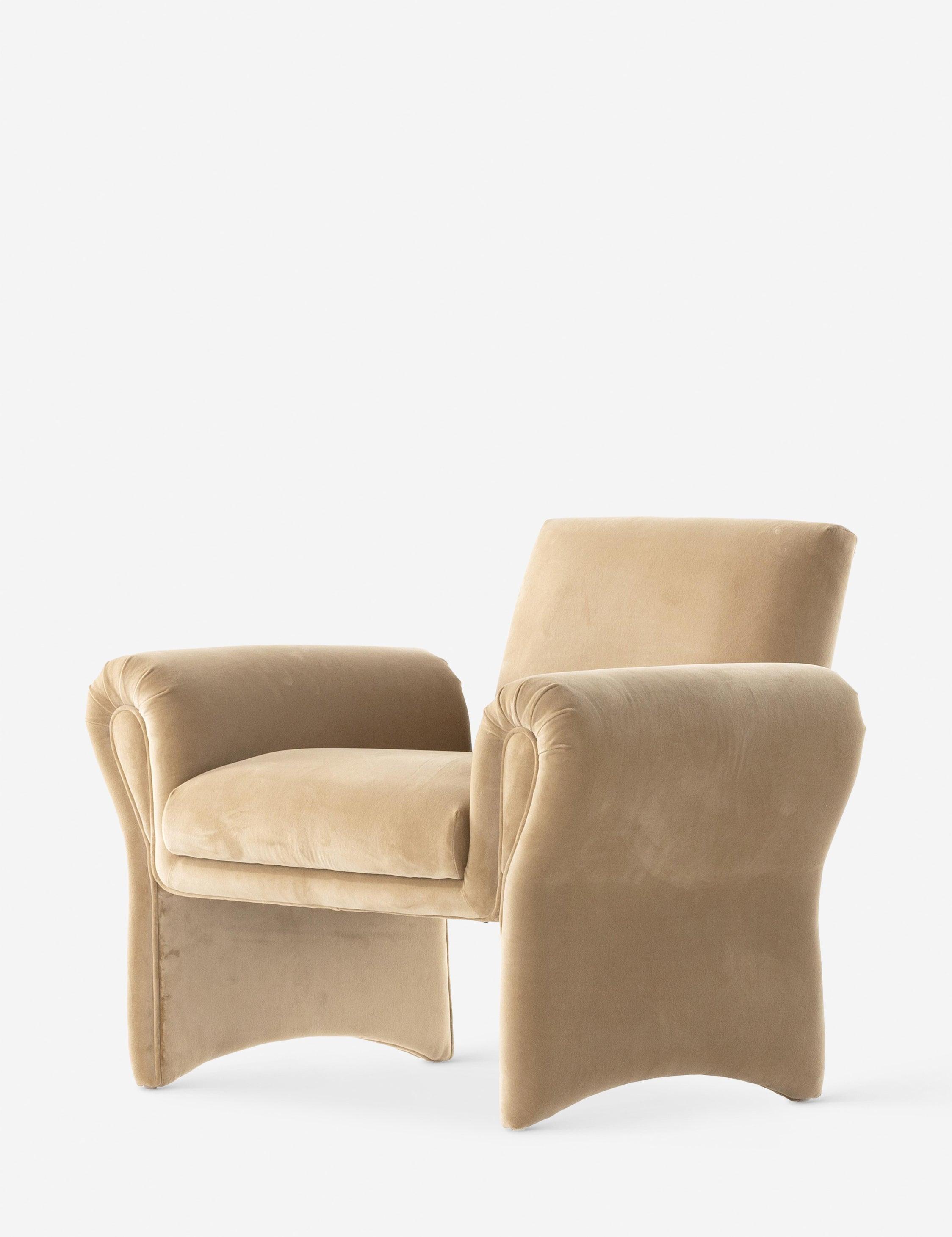 Fenella Accent Chair - Camel Velvet