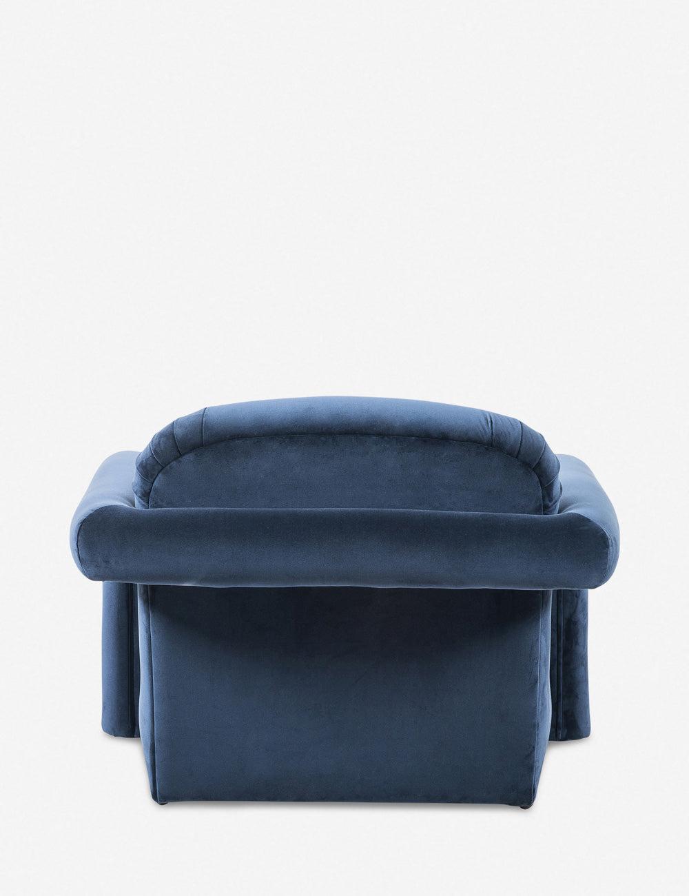 Sapphire Navy Contemporary Modern Glove Accent Chair