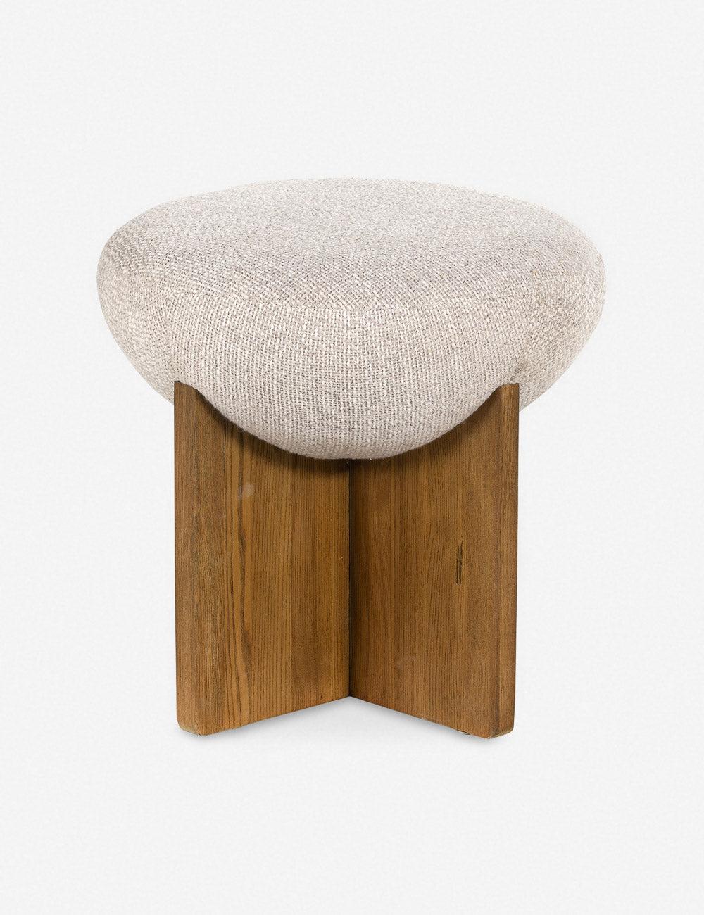 Yurewn Round Ottoman - Natural