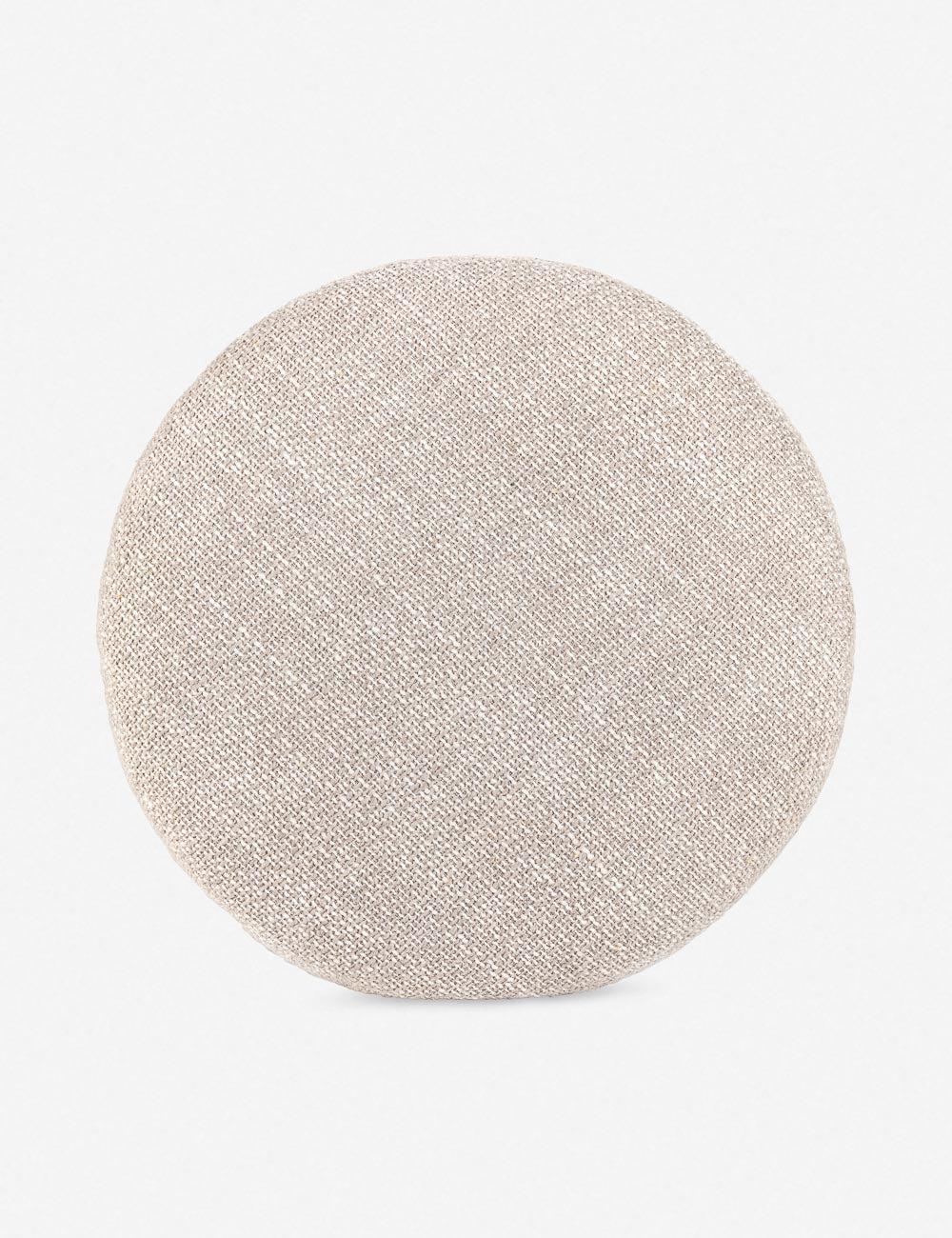 Yurewn Round Ottoman - Natural
