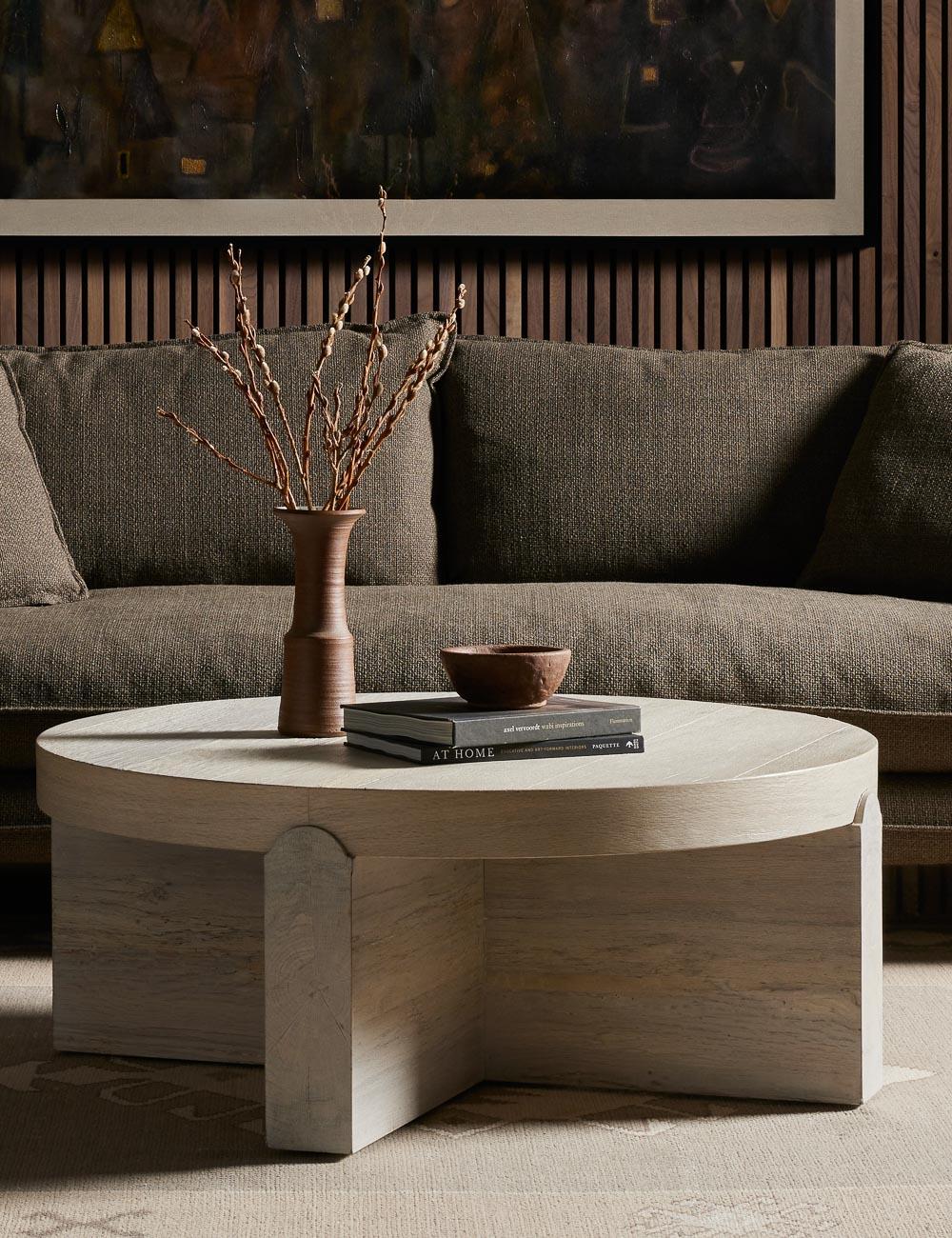 Denver Round Coffee Table - Natural