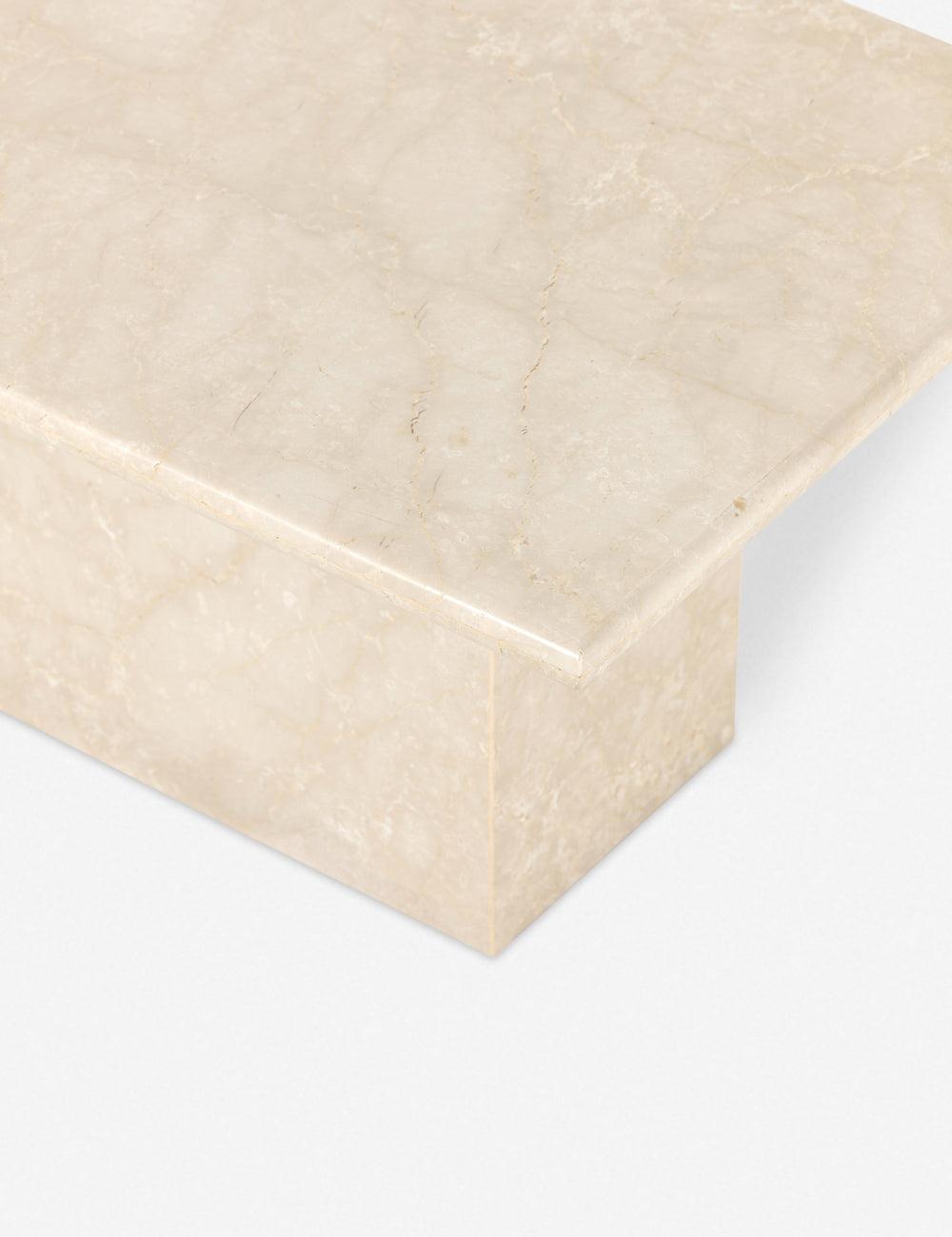 Leonel Coffee Table - Cream Marble