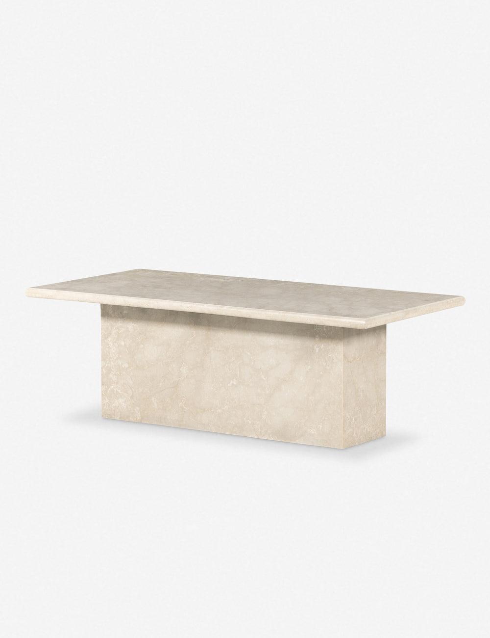 Leonel Coffee Table - Cream Marble