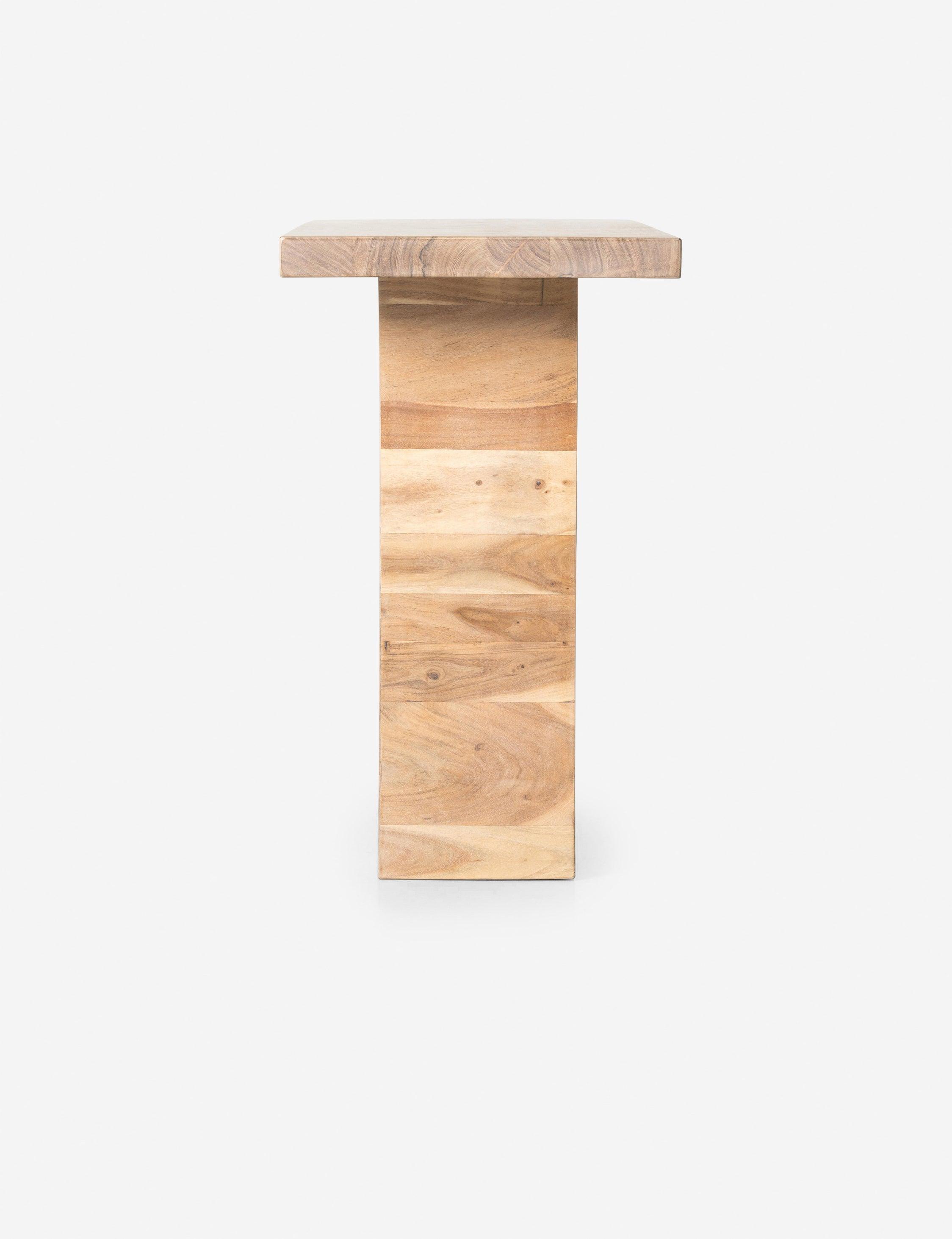 Ridley Natural Acacia Wood 61" Modern Console Table