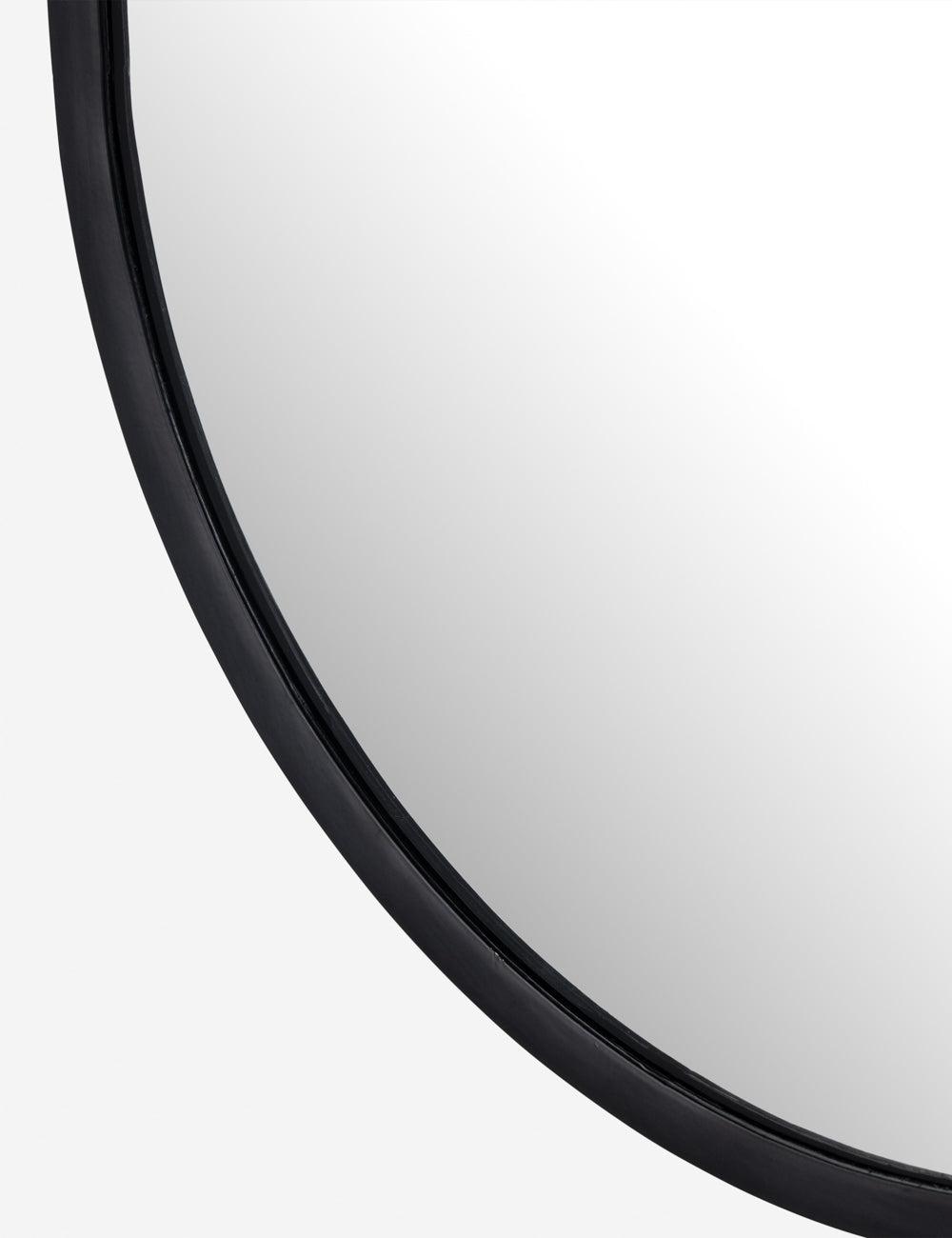 Sleek Rectangular Full-Length Mirror in Matte Black