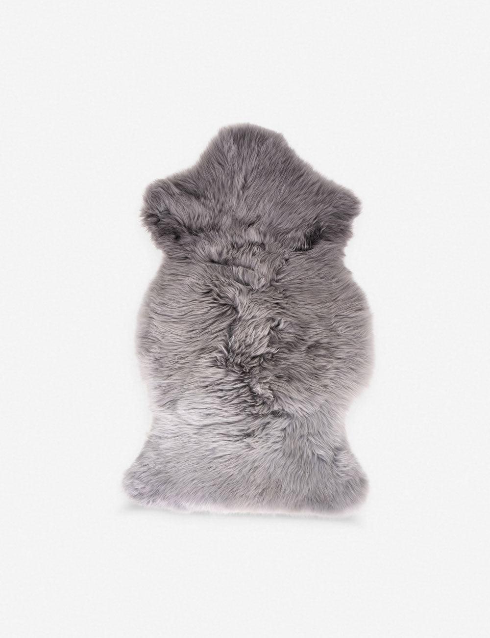 Vale Ombre Sheepskin Throw - Gray