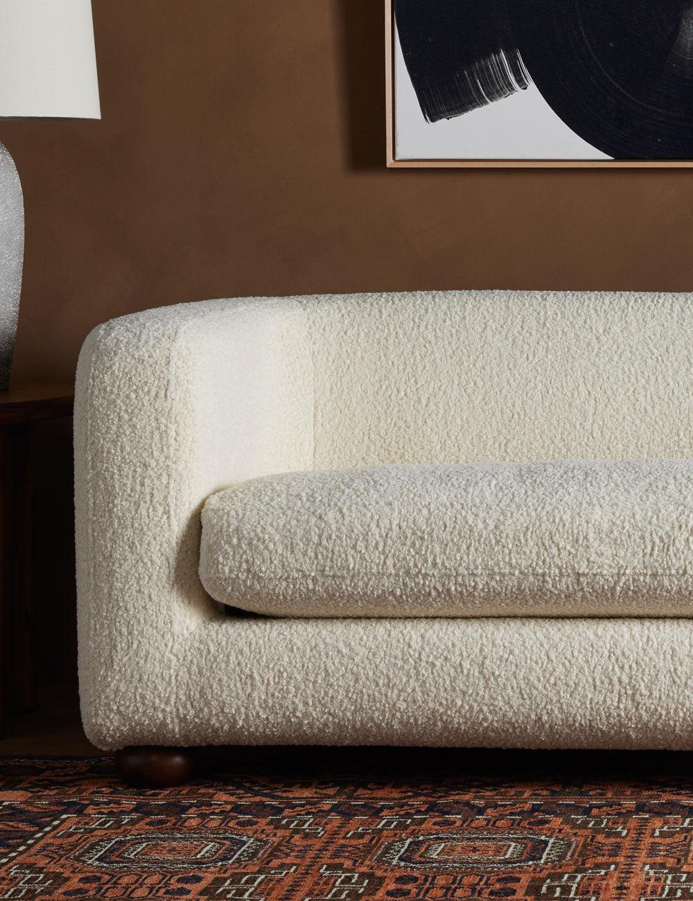 Jorge Sofa - Natural Sheepskin / 84"W