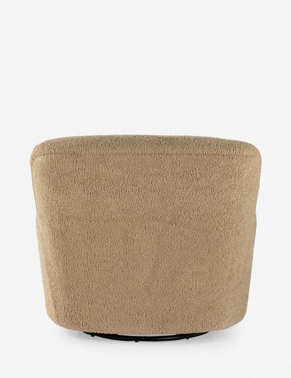 Preston Swivel Accent Chair - Camel Sheepskin