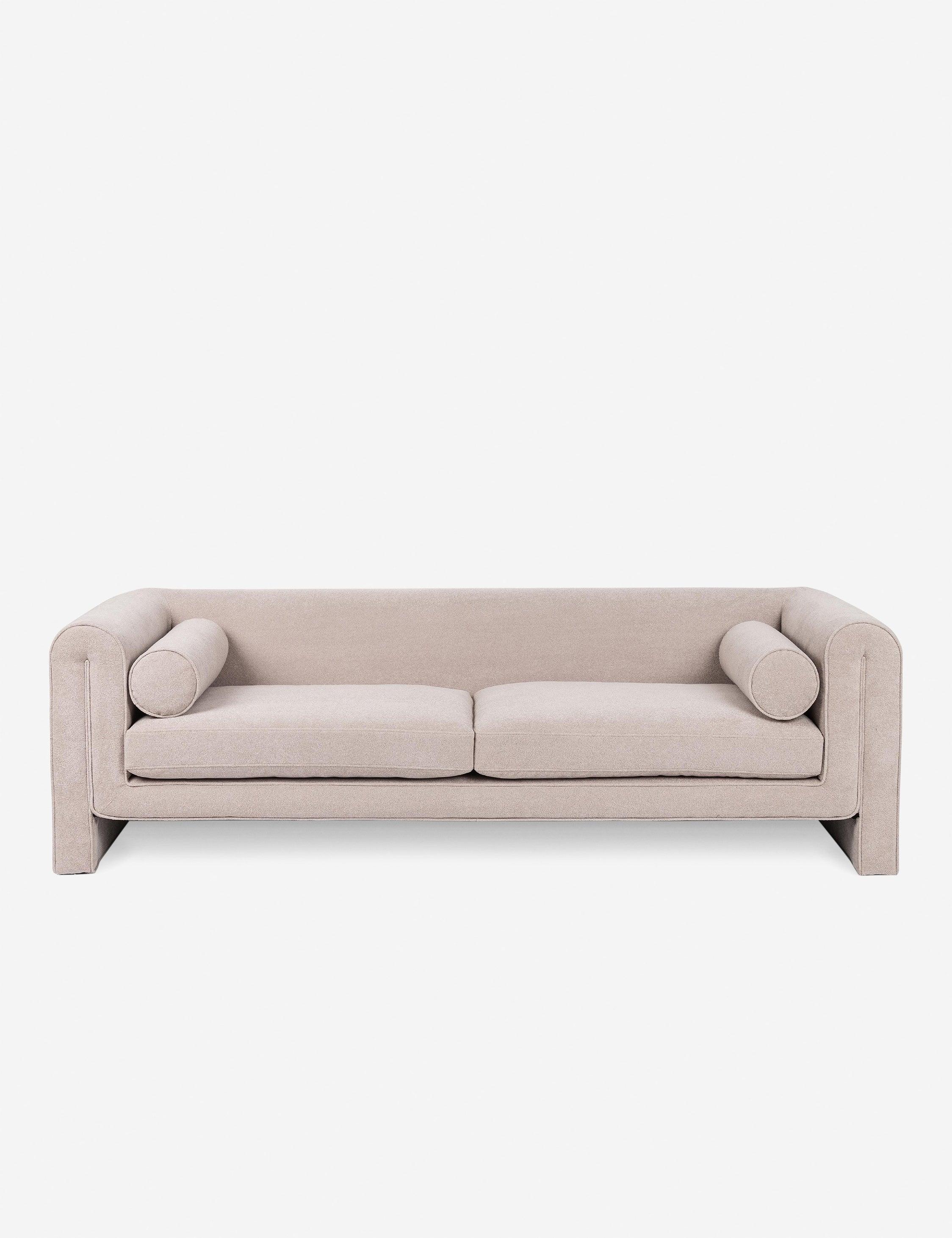 Modern Blush Pink 94.5" Plush Contemporary Sofa