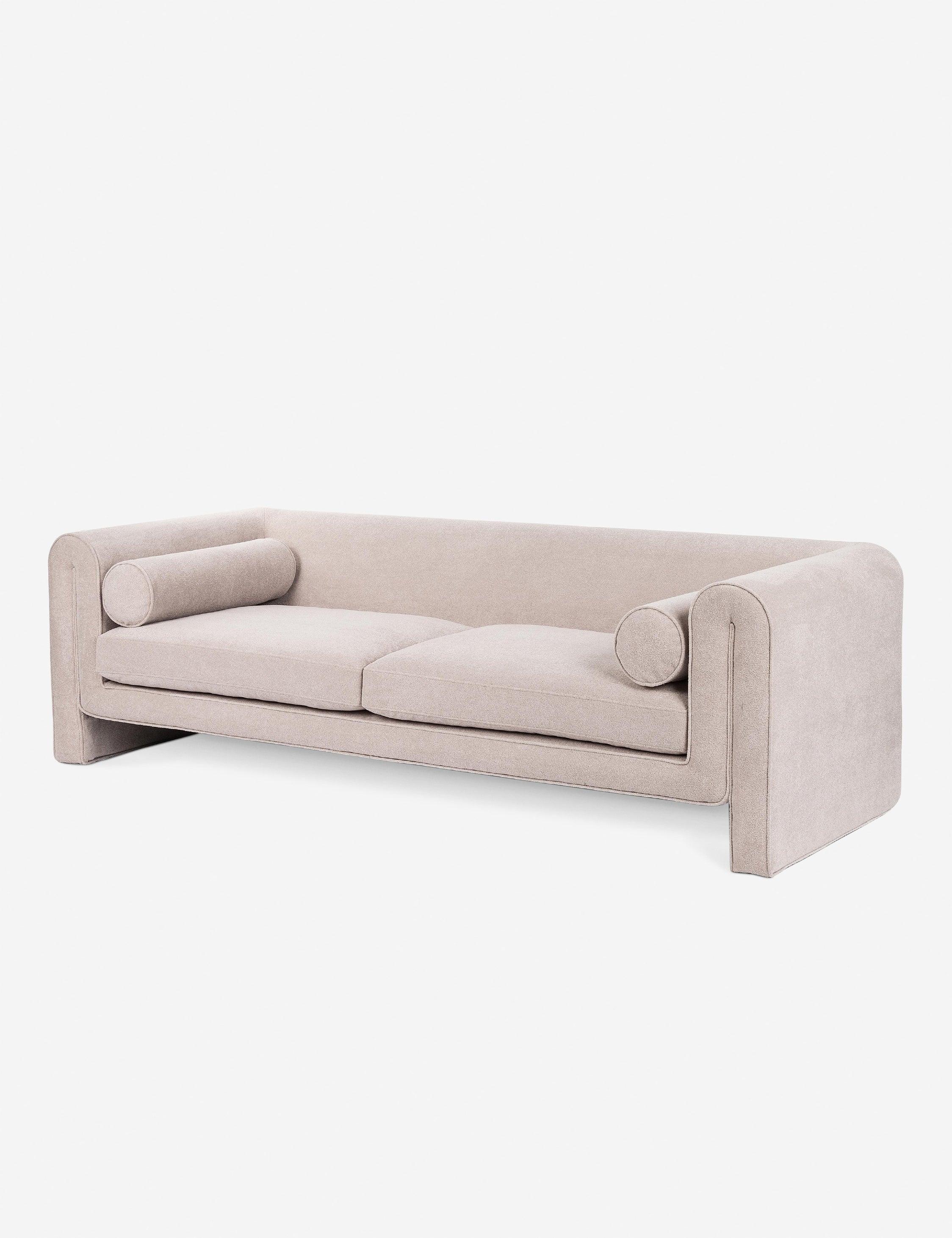 Modern Blush Pink 94.5" Plush Contemporary Sofa