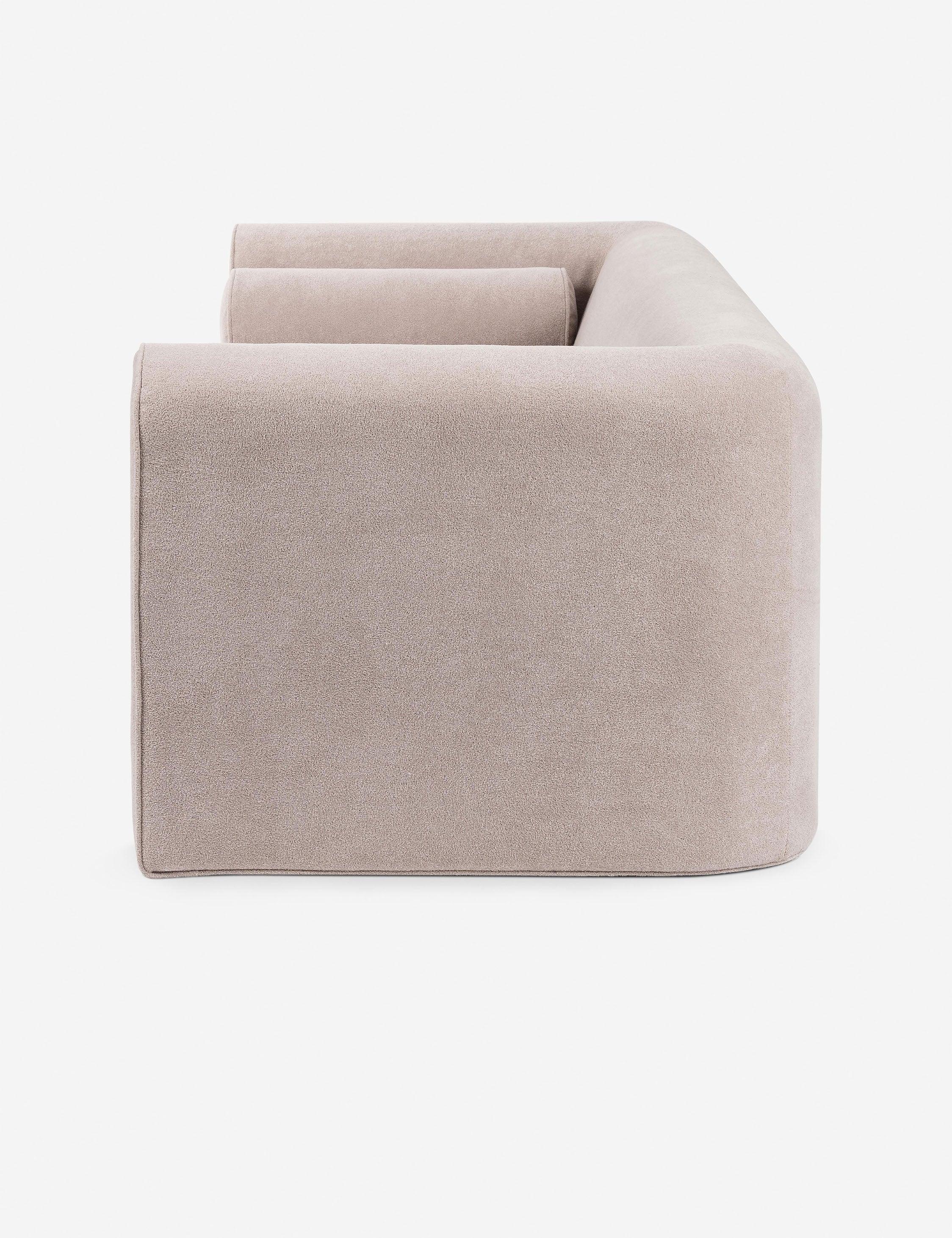 Modern Blush Pink 94.5" Plush Contemporary Sofa