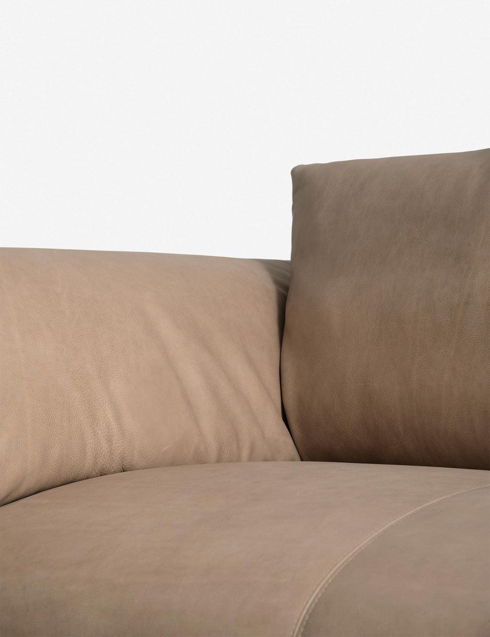 Frampton Leather Sofa - Taupe Leather