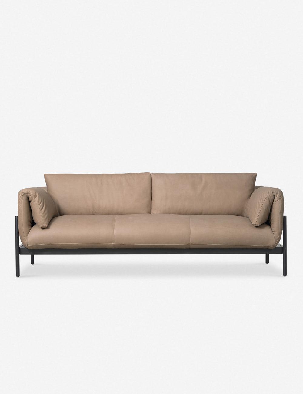 Frampton Leather Sofa - Taupe Leather