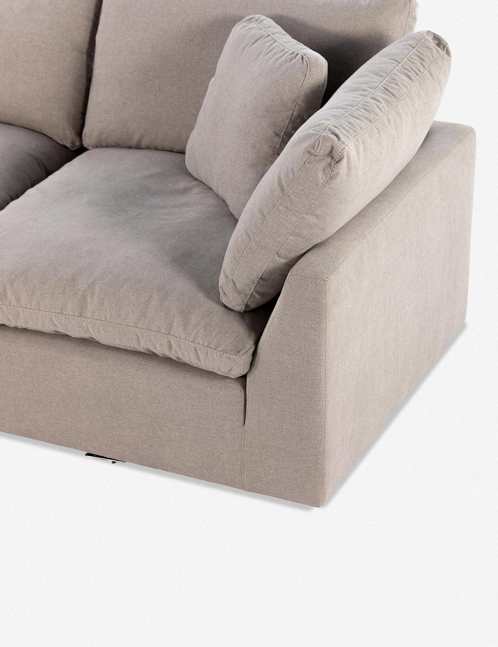 Bernard Sectional Sofa - Gray / Left-Facing