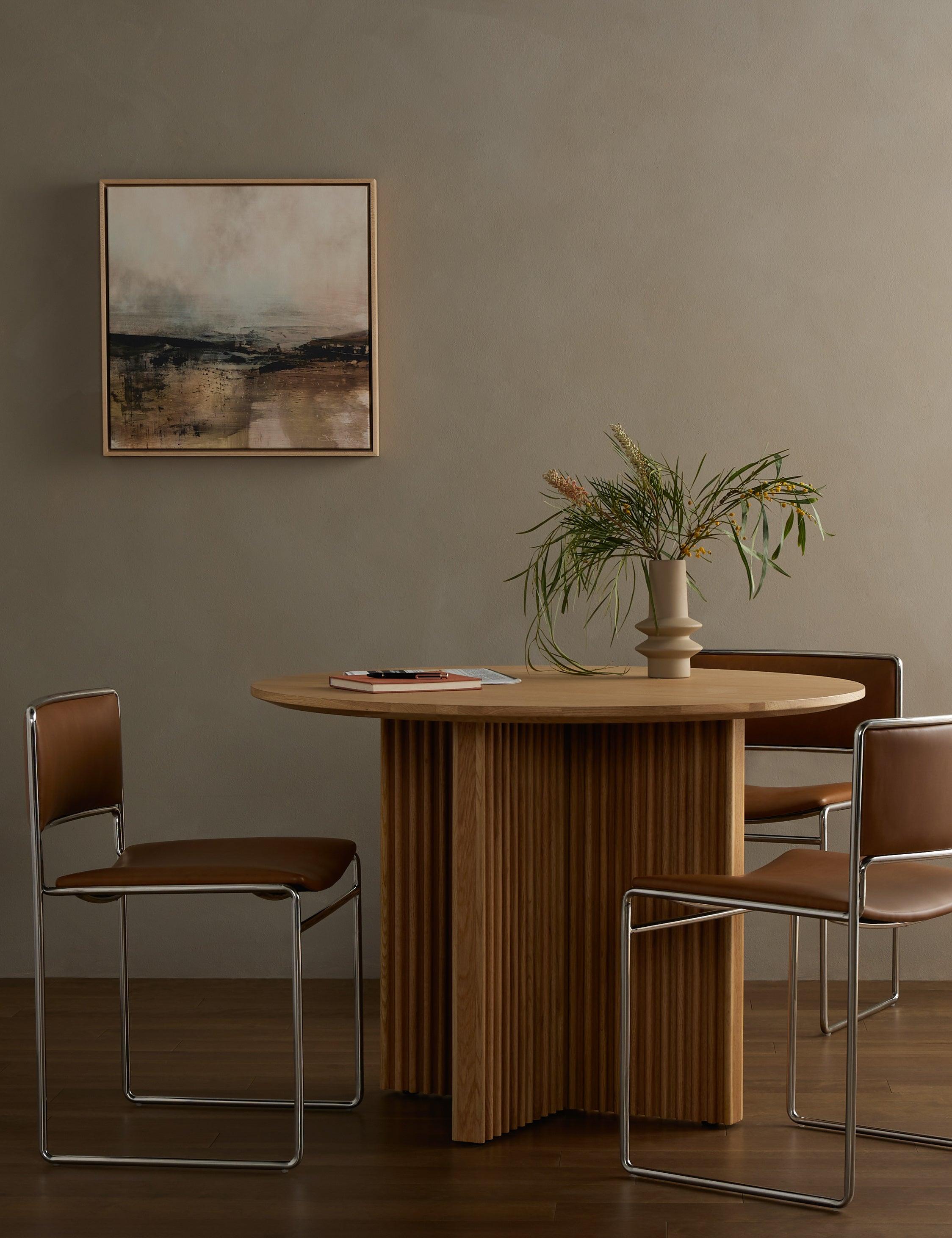 Sekani Round Dining Table - Oak