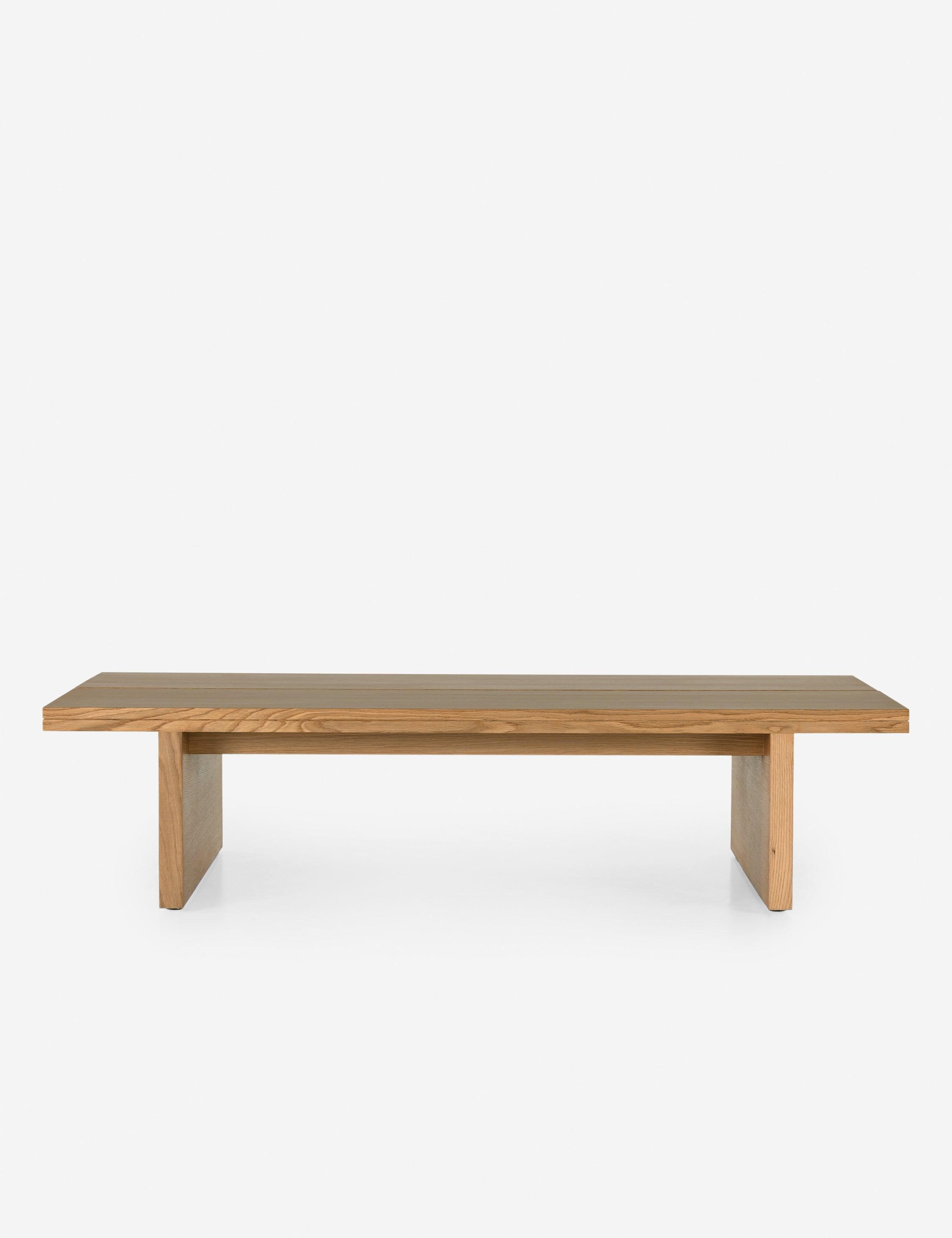 Alcock Rectangular Split Top Natural Oak Coffee Table