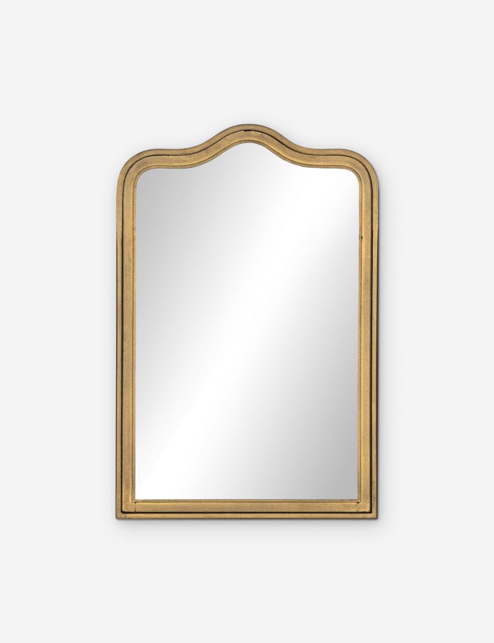 Effie 29.75'' Bronze and Wood Rectangular Bathroom Mirror