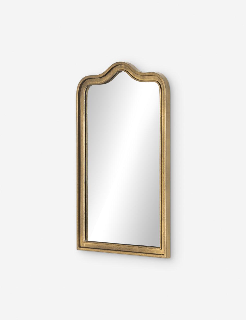 Effie 29.75'' Bronze and Wood Rectangular Bathroom Mirror