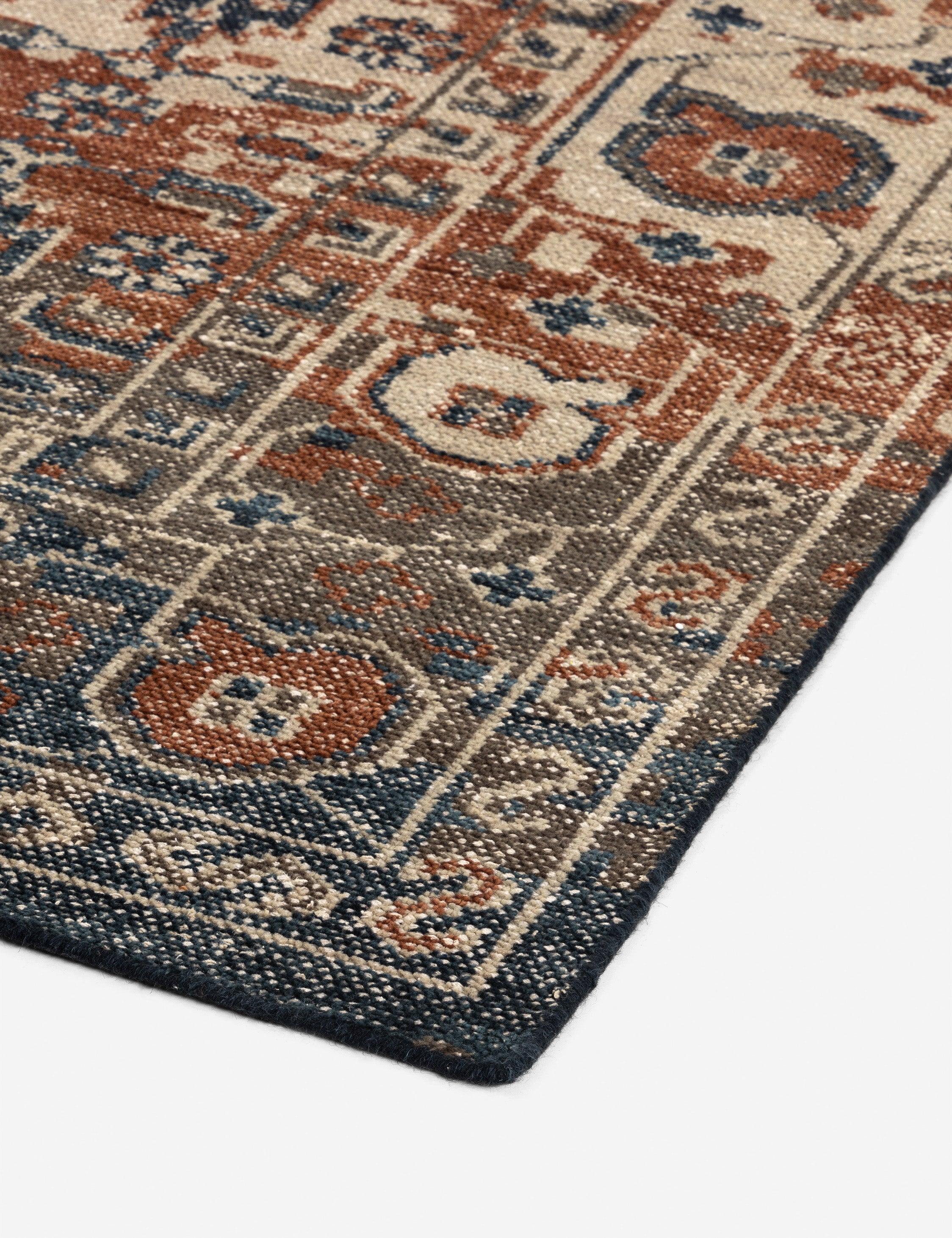 Umer Hand-Knotted Wool-Blend Rug - Brown / 8' x 10'