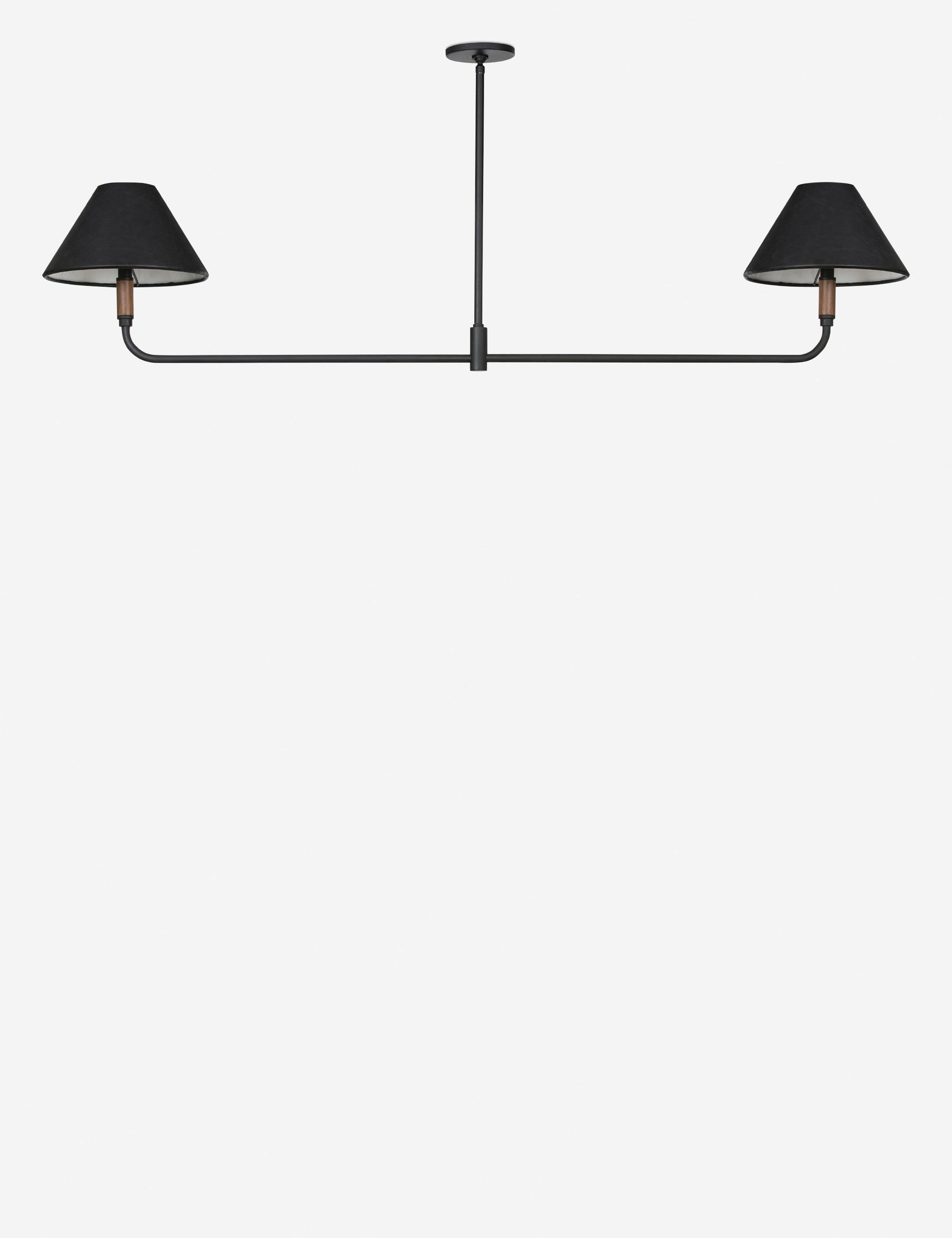 Doherty Linear Pendant Light - Black / 62"W