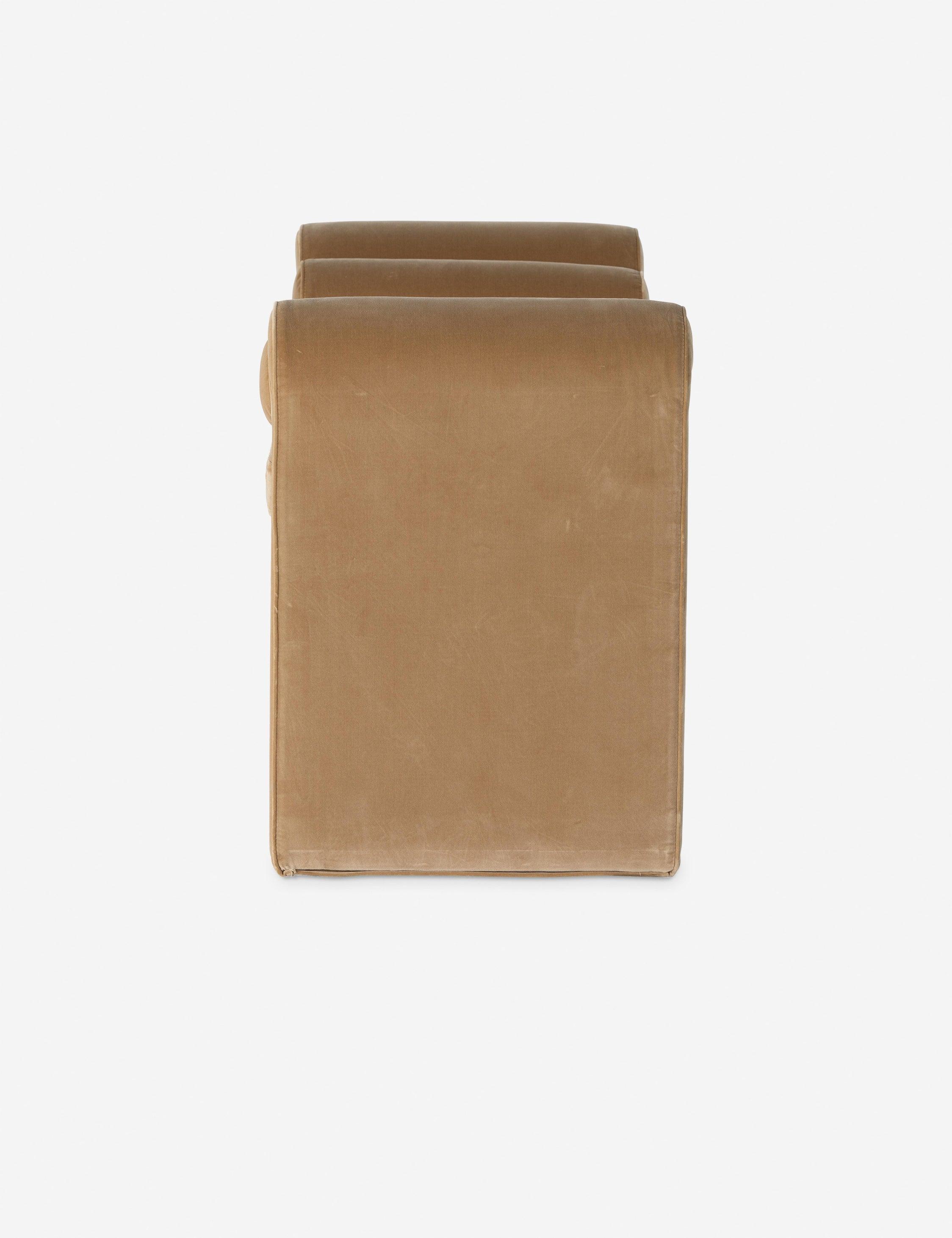 Rowe Bench - Buff Velvet