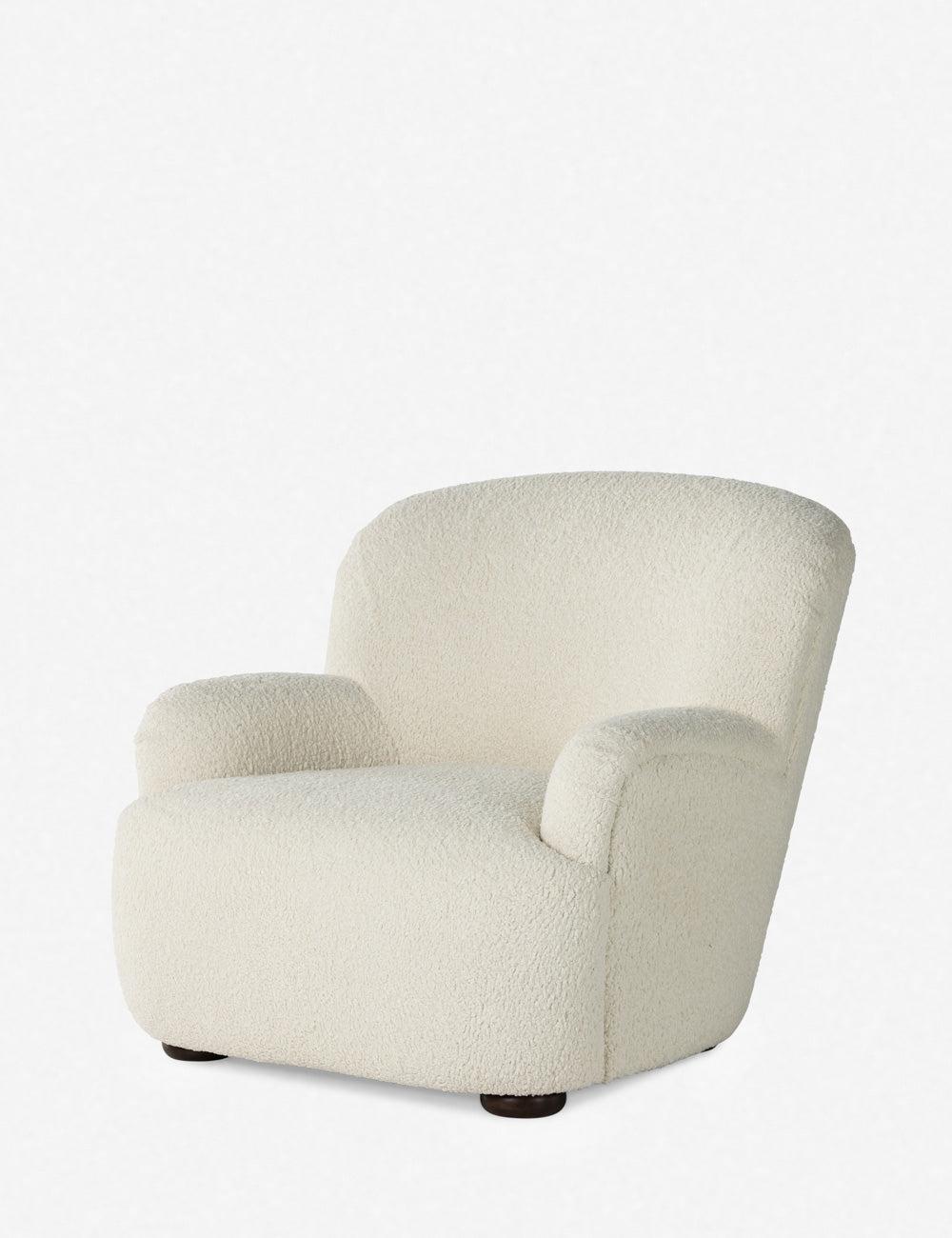 Sheepskin Natural Contemporary 35.5" Accent Chair