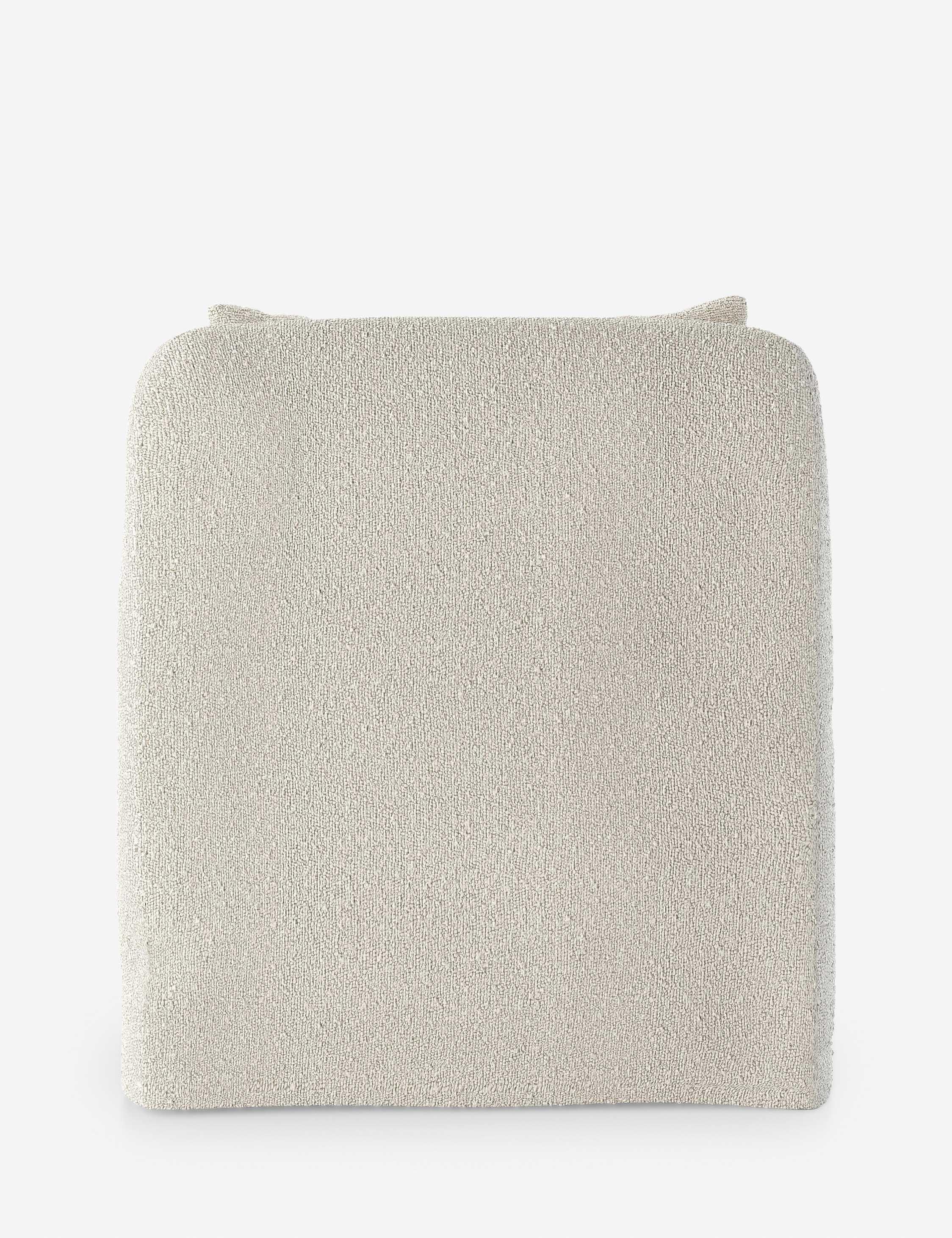 Sakura Indoor / Outdoor Swivel Chair - Cream Boucle