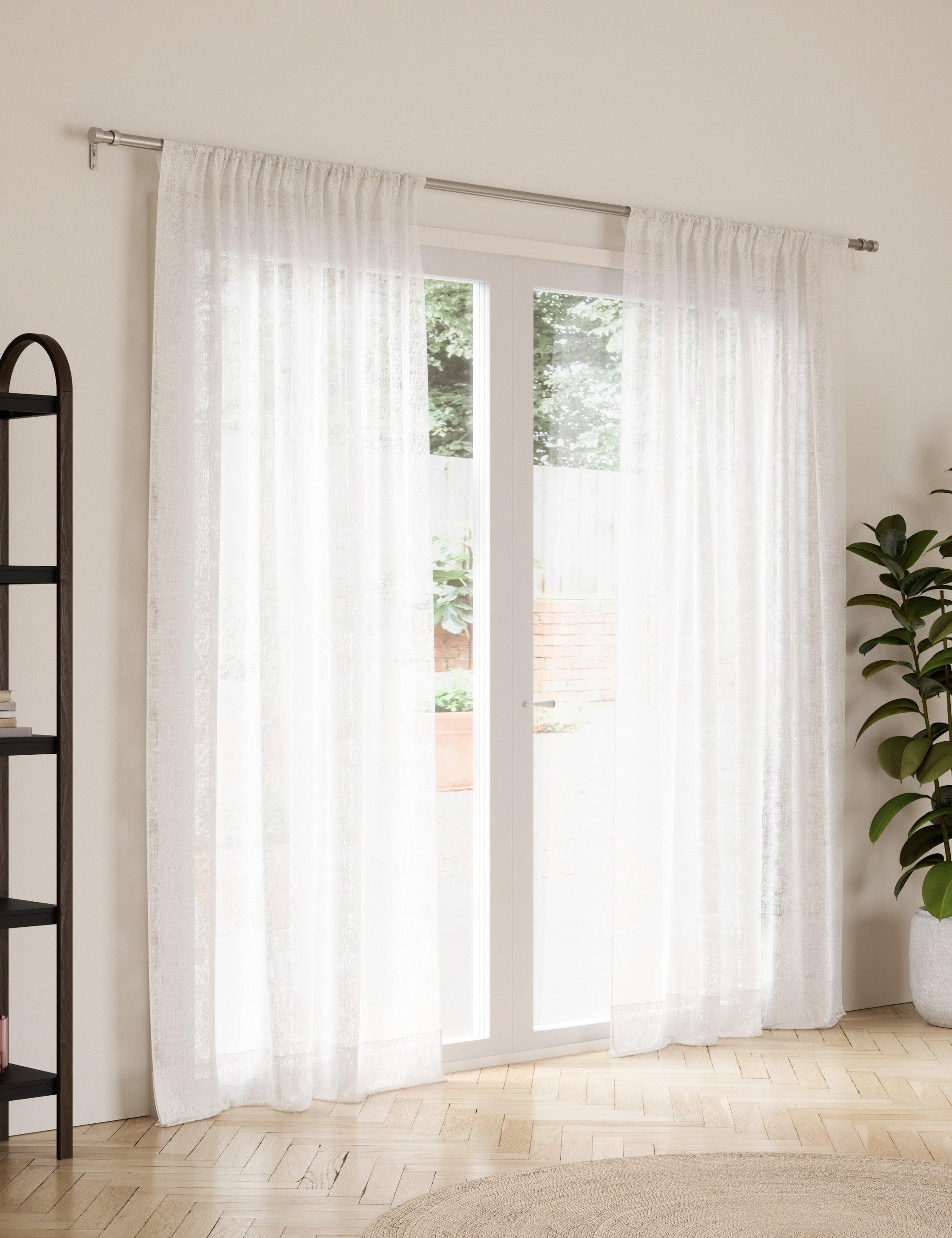 Porta Curtain Rod - Nickel / 36"-66"
