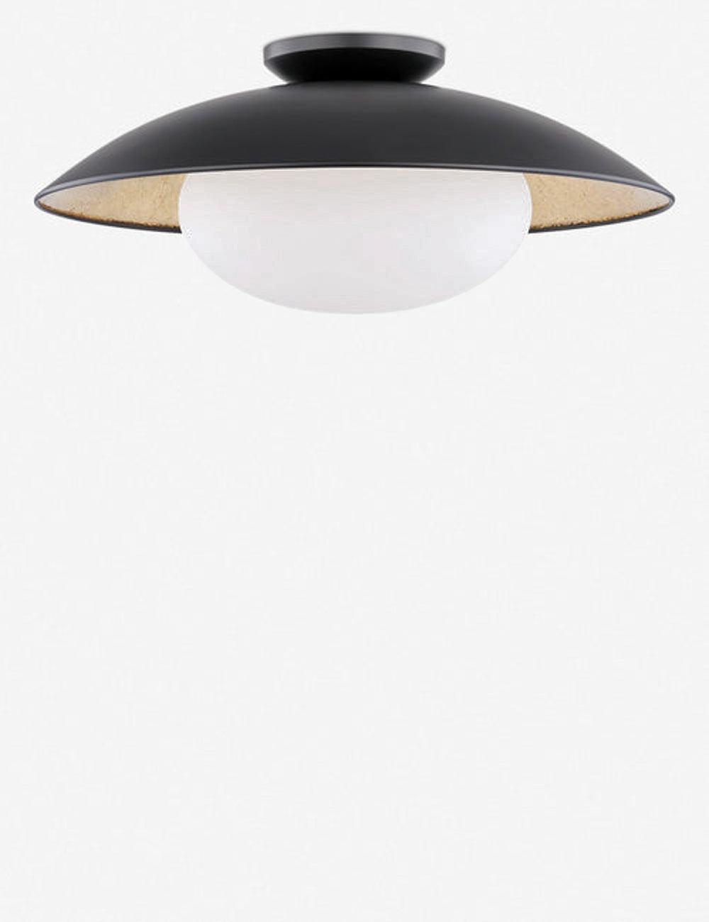 Quinn Semi-Flush Light - Black / Large