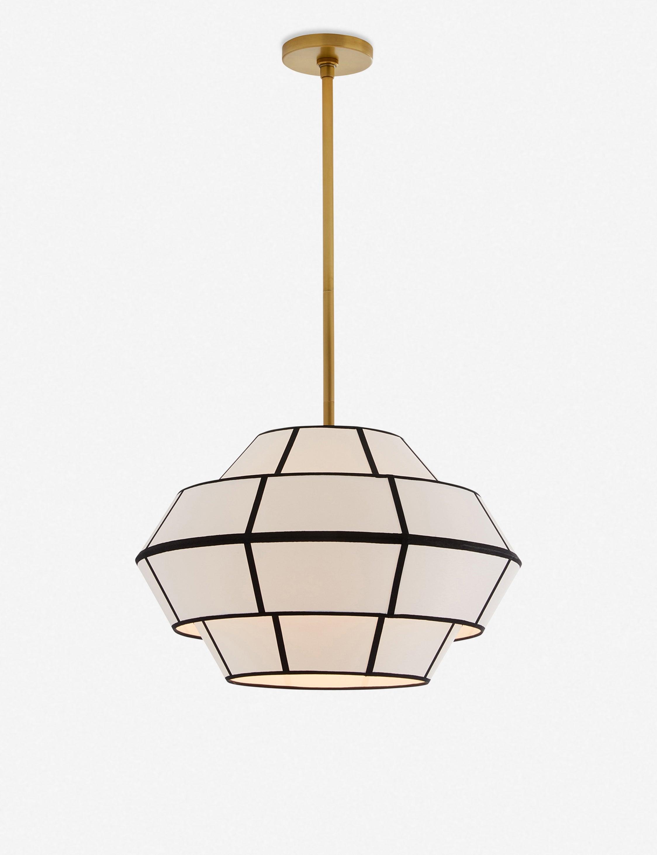 Morten Pendant Light by Arteriors - Antique Brass / 21" Dia