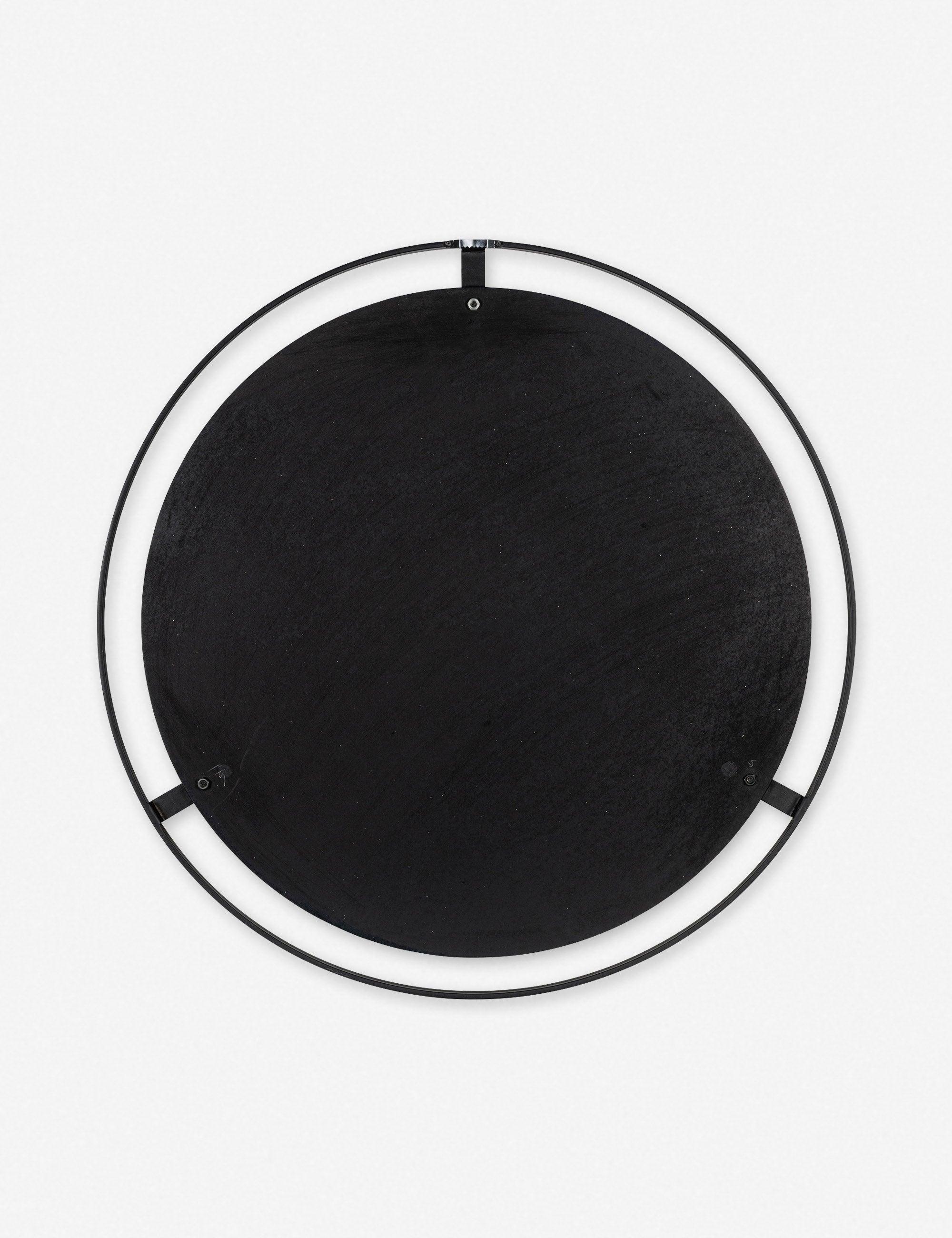 Gideon Gold Accented Round Metal Wall Mirror