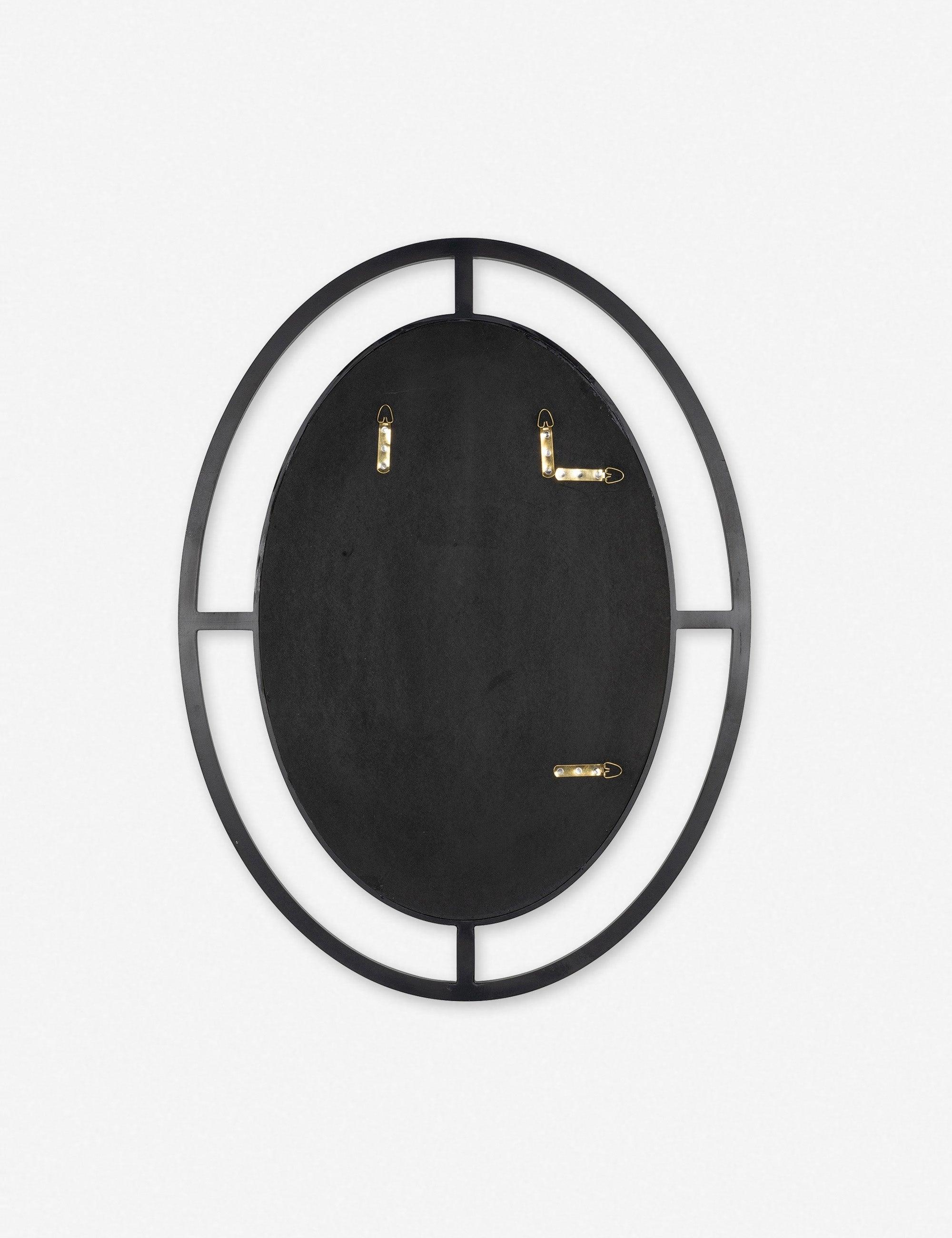 Samia Oval Mirror - Black