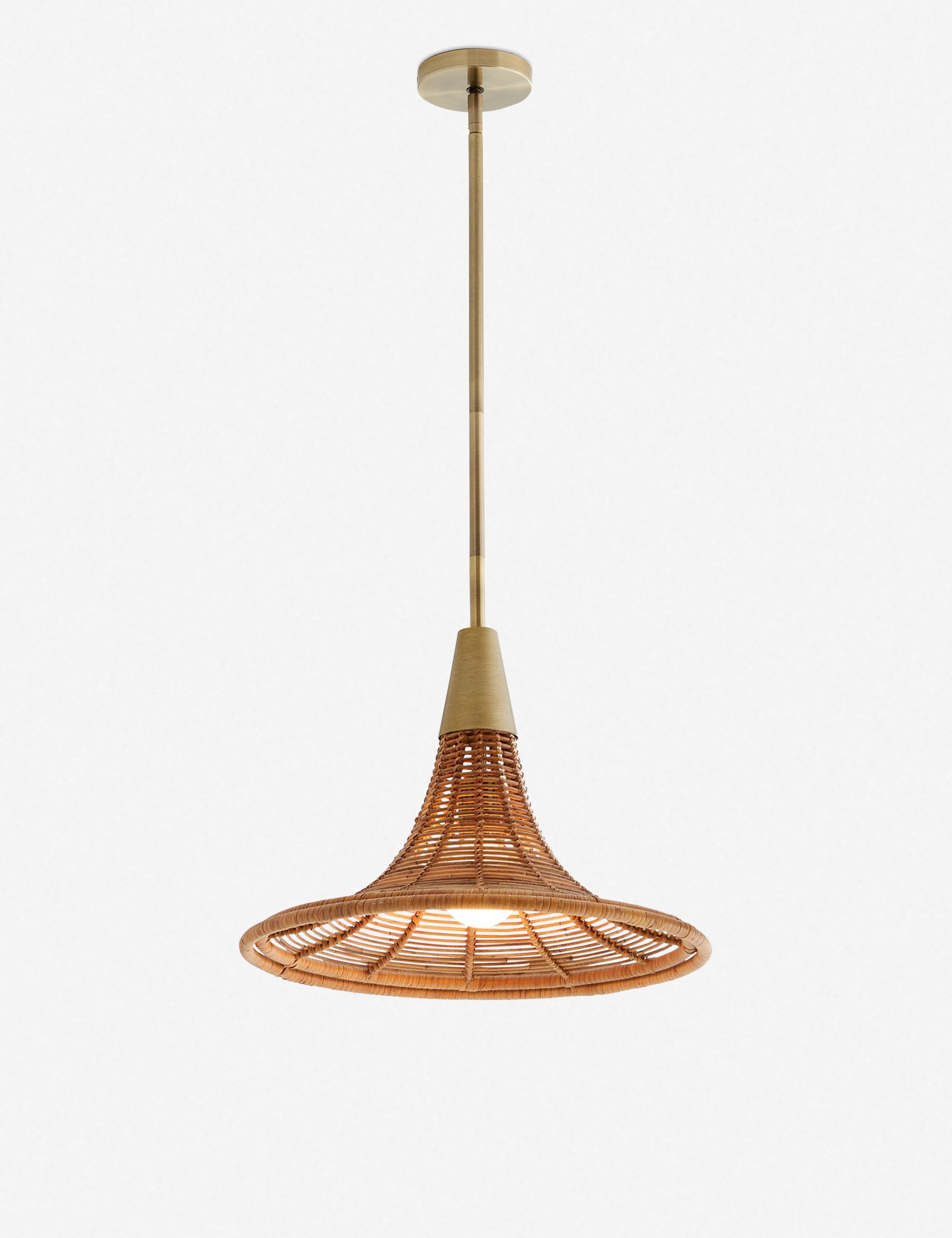 Nicola Pendant Light by Arteriors - Natural / 13.5" Dia