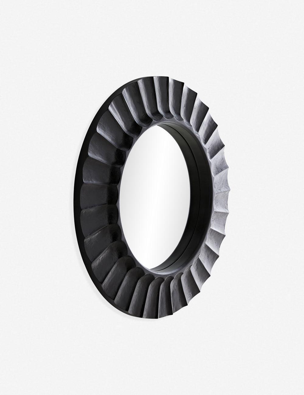Arteriors Blake Round Mirror - Black