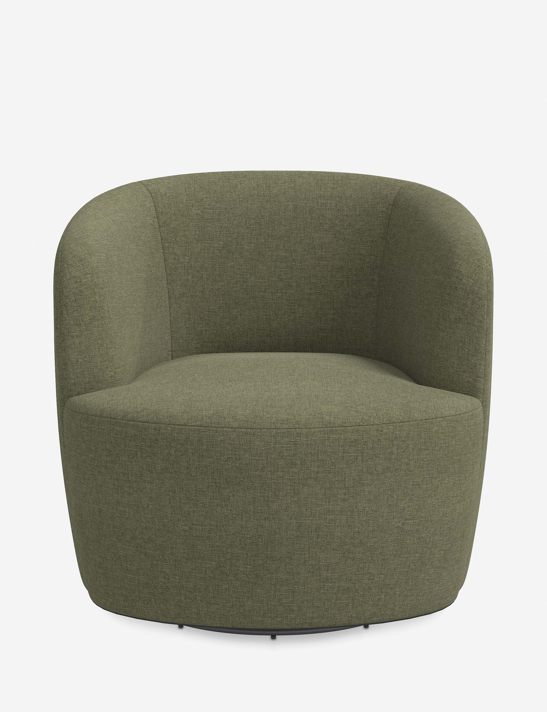 Rue Swivel Chair - Sage Linen