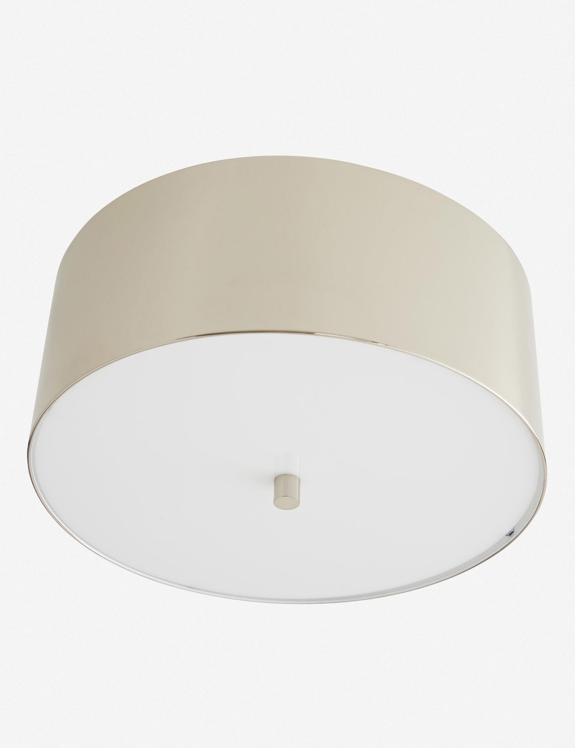 Tarbell Polished Nickel Acrylic Semi-Flush Mount Ceiling Light