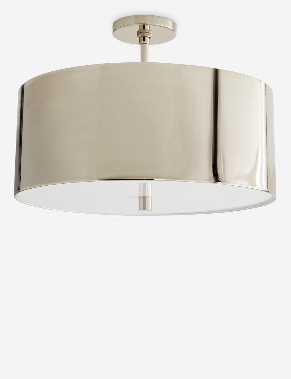 Tarbell Semi-Flush Mount Light by Arteriors - Polished Nickel
